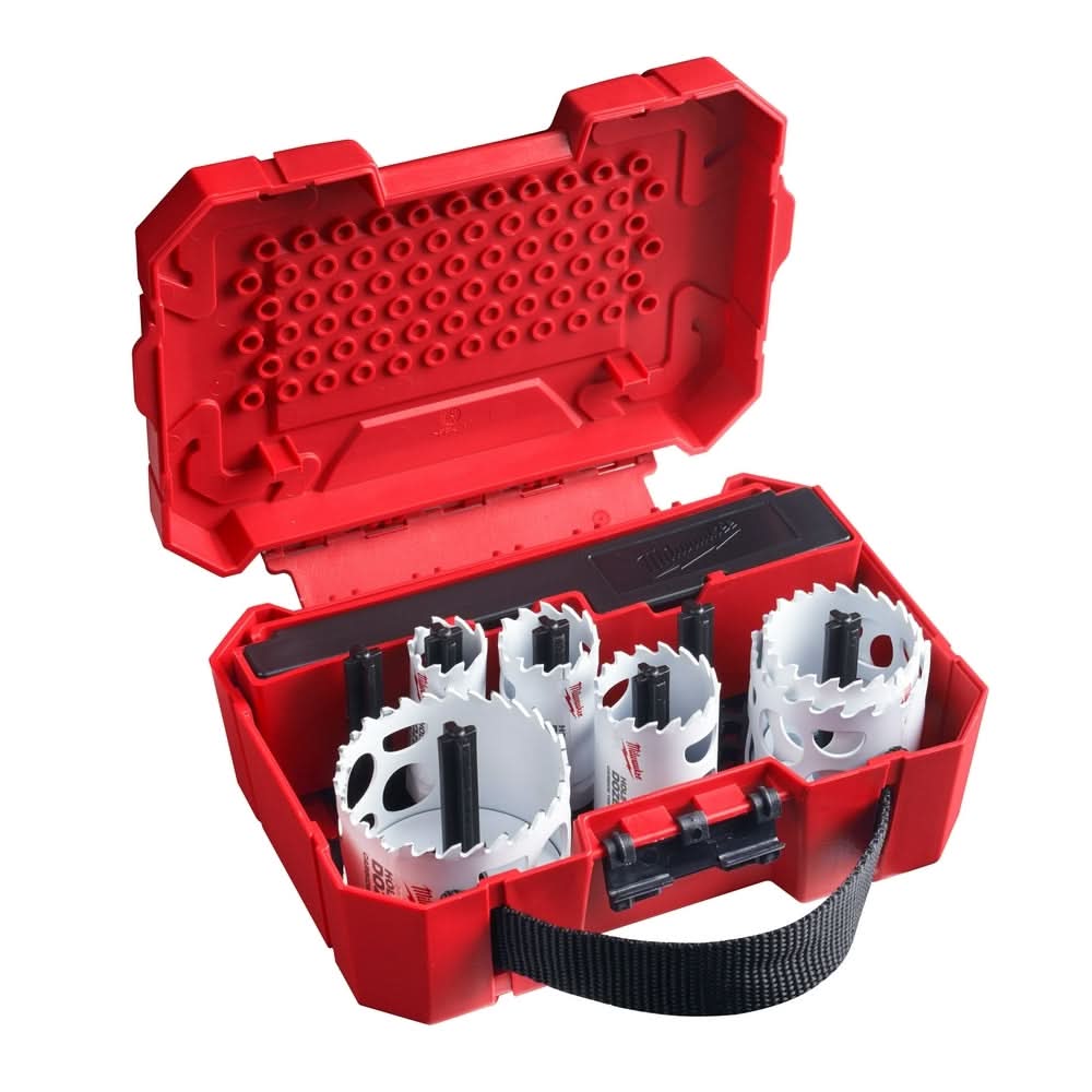 Milwaukee 49-22-3084 10 PC HOLE DOZER with Carbide Teeth Hole Saw Electrician's Kit - Image 1