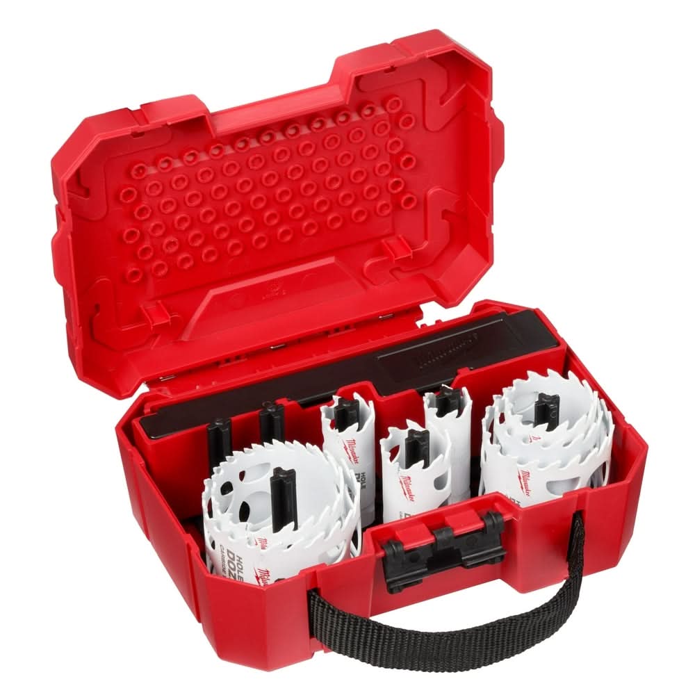 Milwaukee 49-22-3091 12 PC HOLE DOZER with Carbide Teeth Hole Saw Plumber's Kit - Image 1