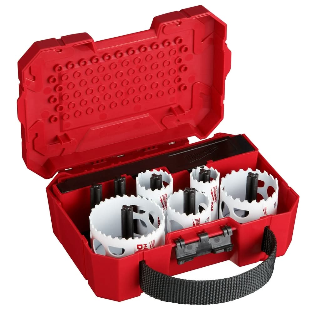 Milwaukee 49-22-4009 HOLE DOZER Large Diameter Hole Saw Kit, 9-Piece Set - Image 1