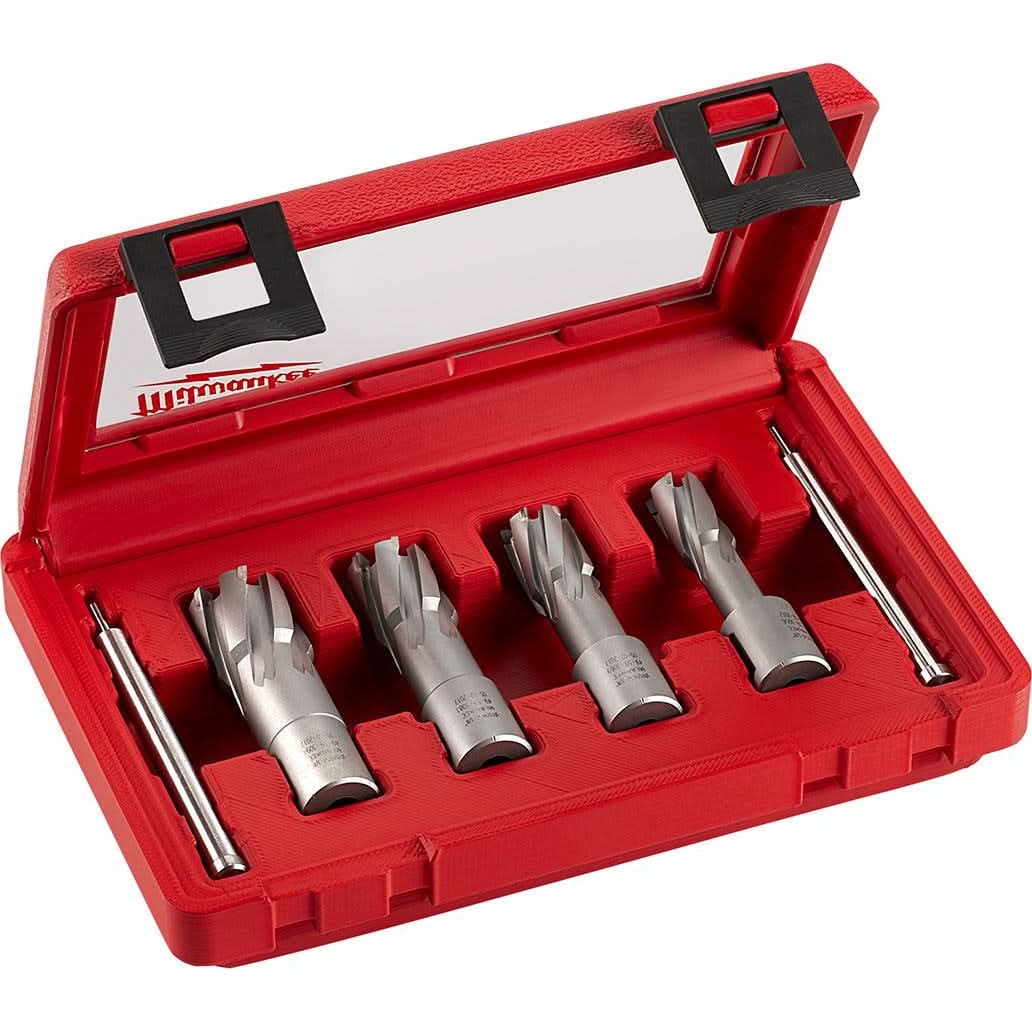 Milwaukee 49-22-8430 4-Piece  1-3/8-Inch TCT Annular Cutter Kit - Image 1
