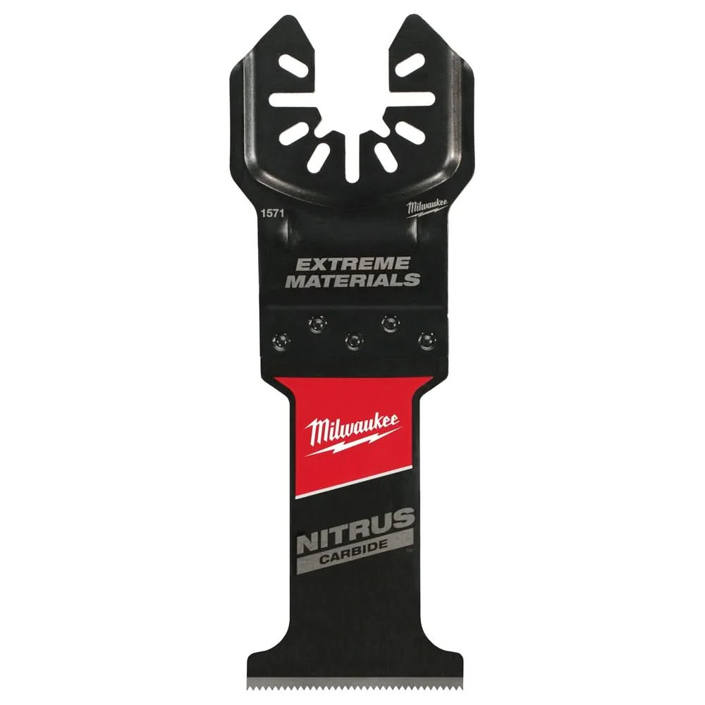 Milwaukee 49-25-1573 NITRUS CARBIDE Extreme Materials Universal Fit OPEN-LOK Multi-Tool Blade 3PK - Image 1