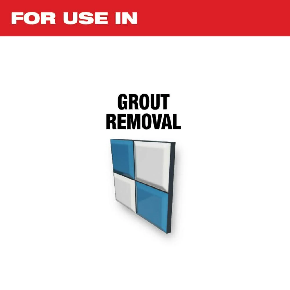 Milwaukee 49-25-2272 Milwaukee Universal Fit OPEN-LOK Diamond MAX Diamond Grit Grout Removal Multi-Tool Blade 1 PK - Image 2
