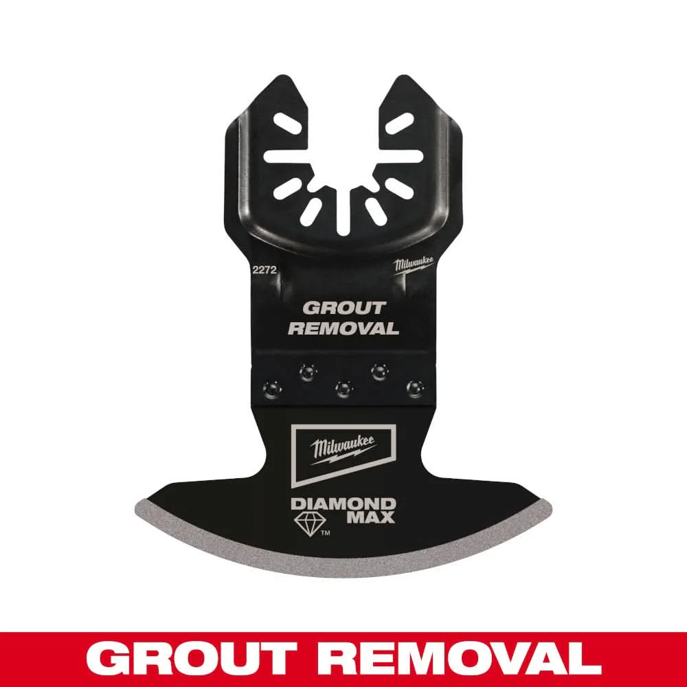 Milwaukee 49-25-2251 OPEN-LOK DIAMOND MAX Diamond Grit Grout Removal Multi-Tool Plunge Blade - Image 2