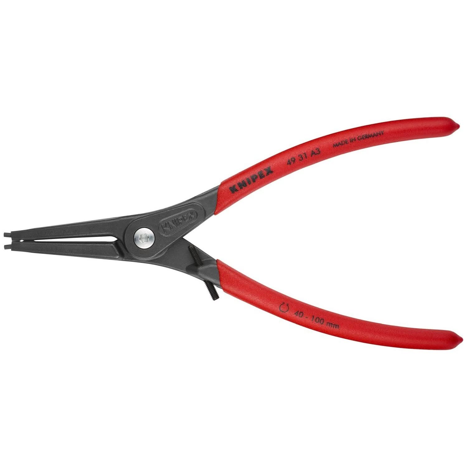Knipex 49 31 A3 External Precision Snap Ring Pliers-Limiter - Image 1