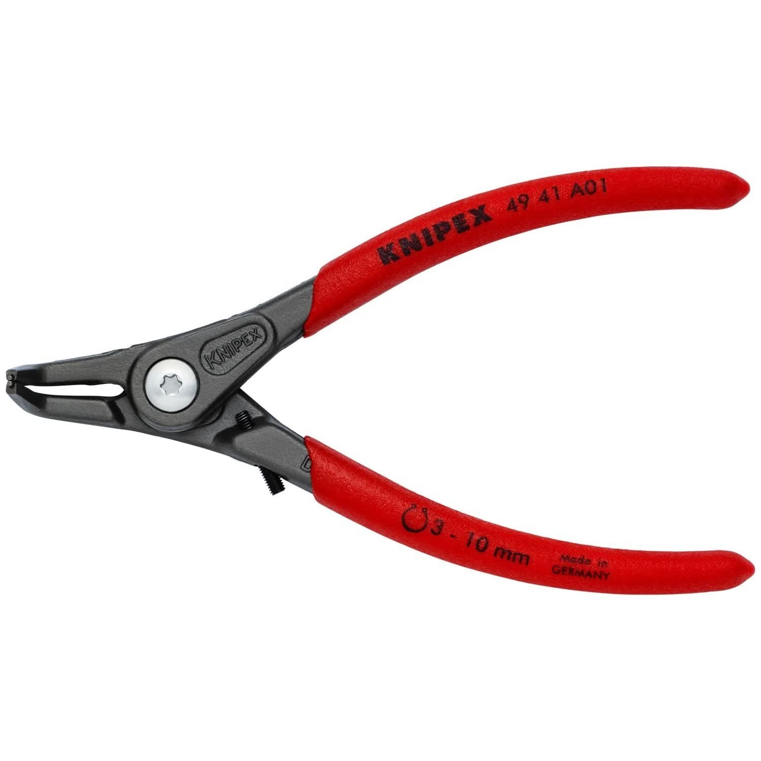 Knipex 49 41 A01 External 90&deg; Angled Precision Snap Ring Pliers-Limiter - Image 1
