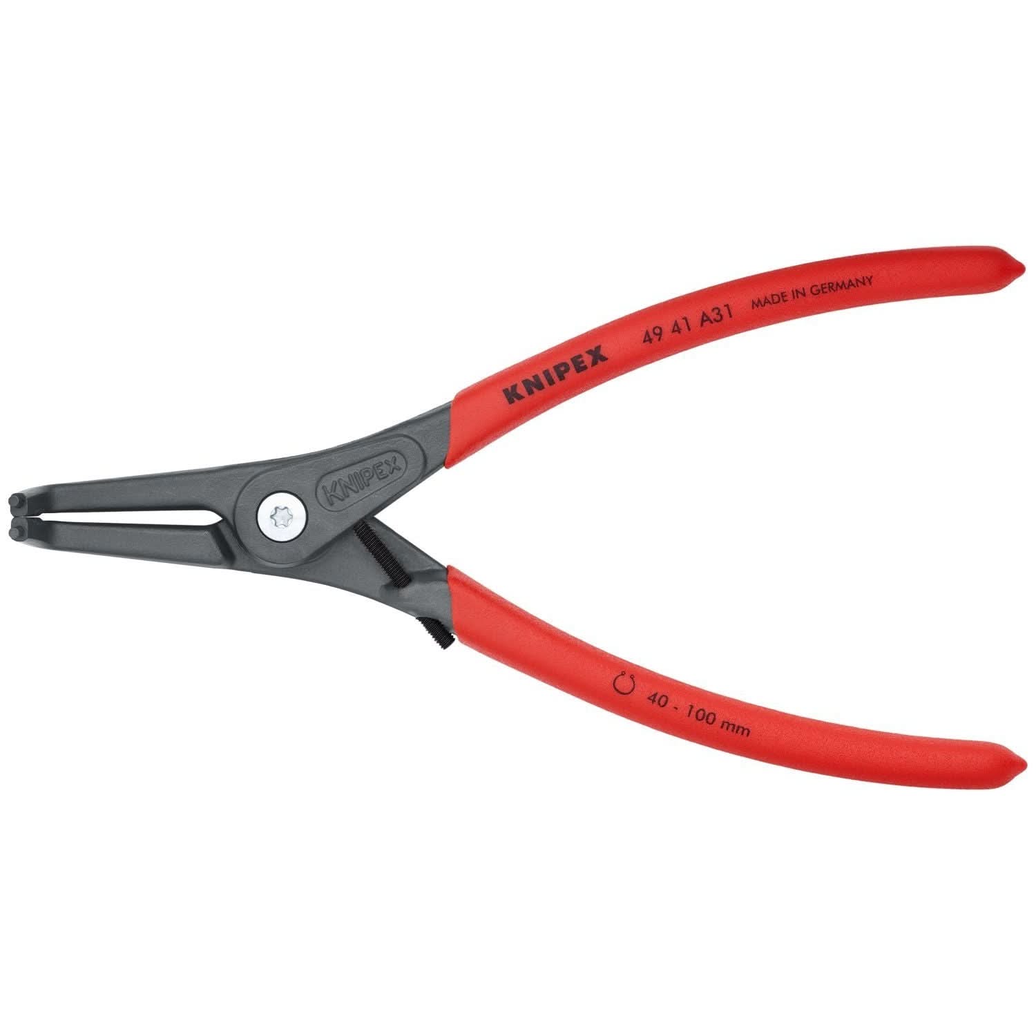 Knipex 49 41 A31 External 90&deg; Angled Precision Snap Ring Pliers-Limiter - Image 1