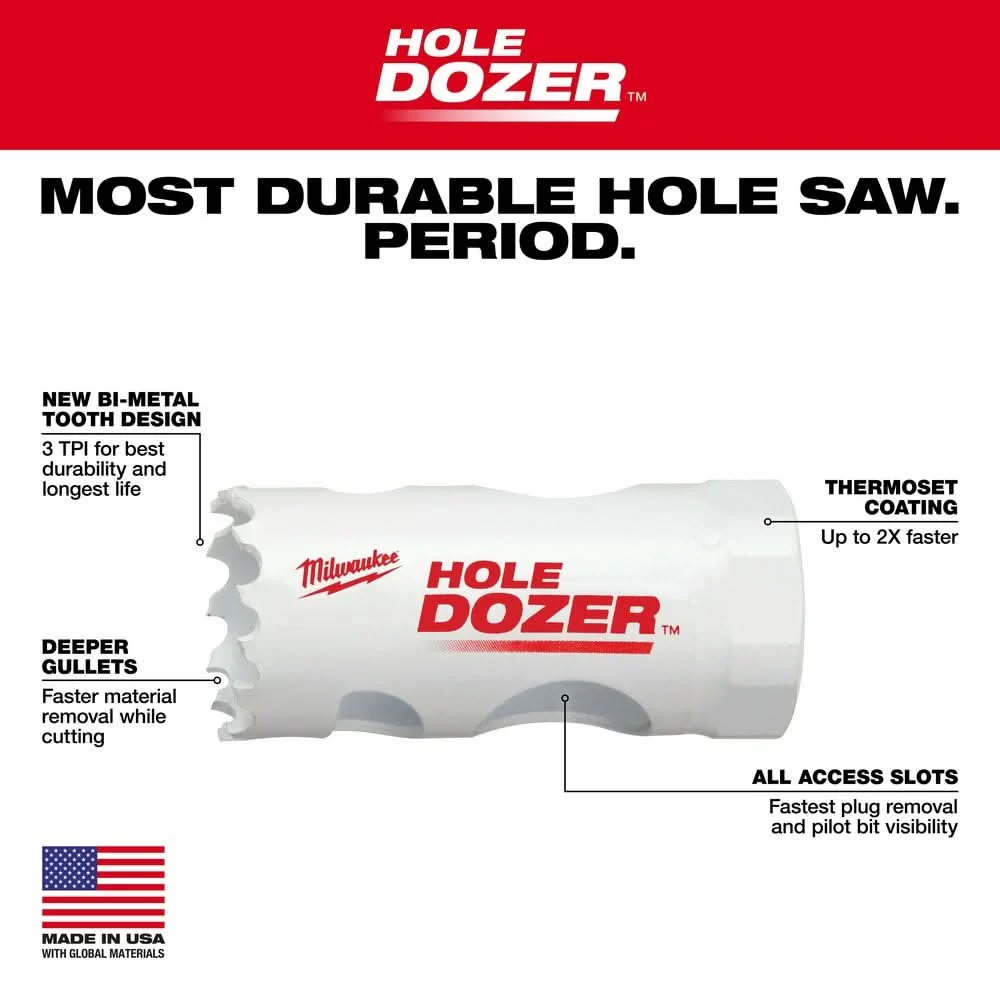 Milwaukee 49-56-0062 1-1/4-Inch Hole Dozer Bi-Metal Hole Saw - Image 3