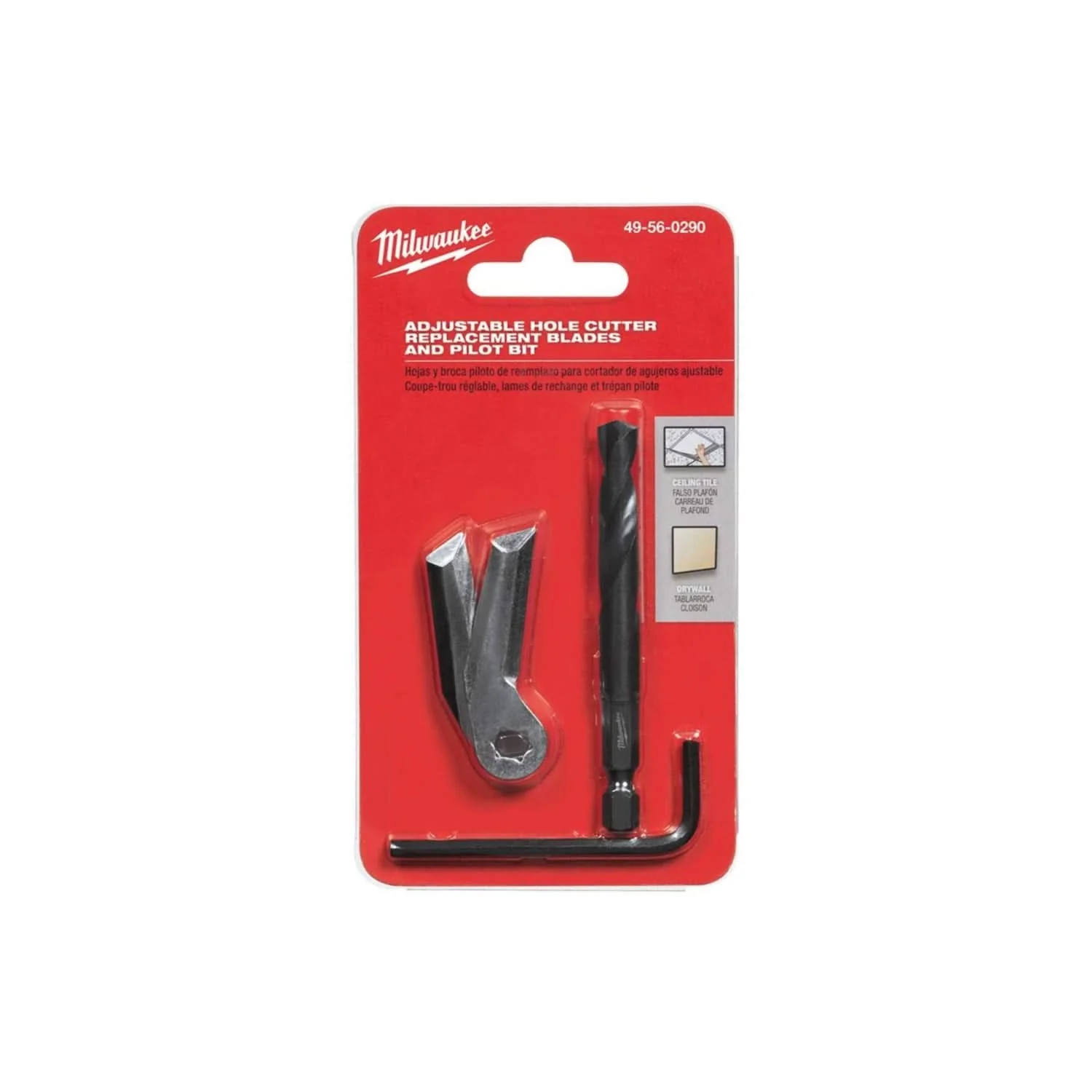 Milwaukee 49-56-0290 Adjustable Hole Saw Replacement Blades and Pilot Bit - Image 1