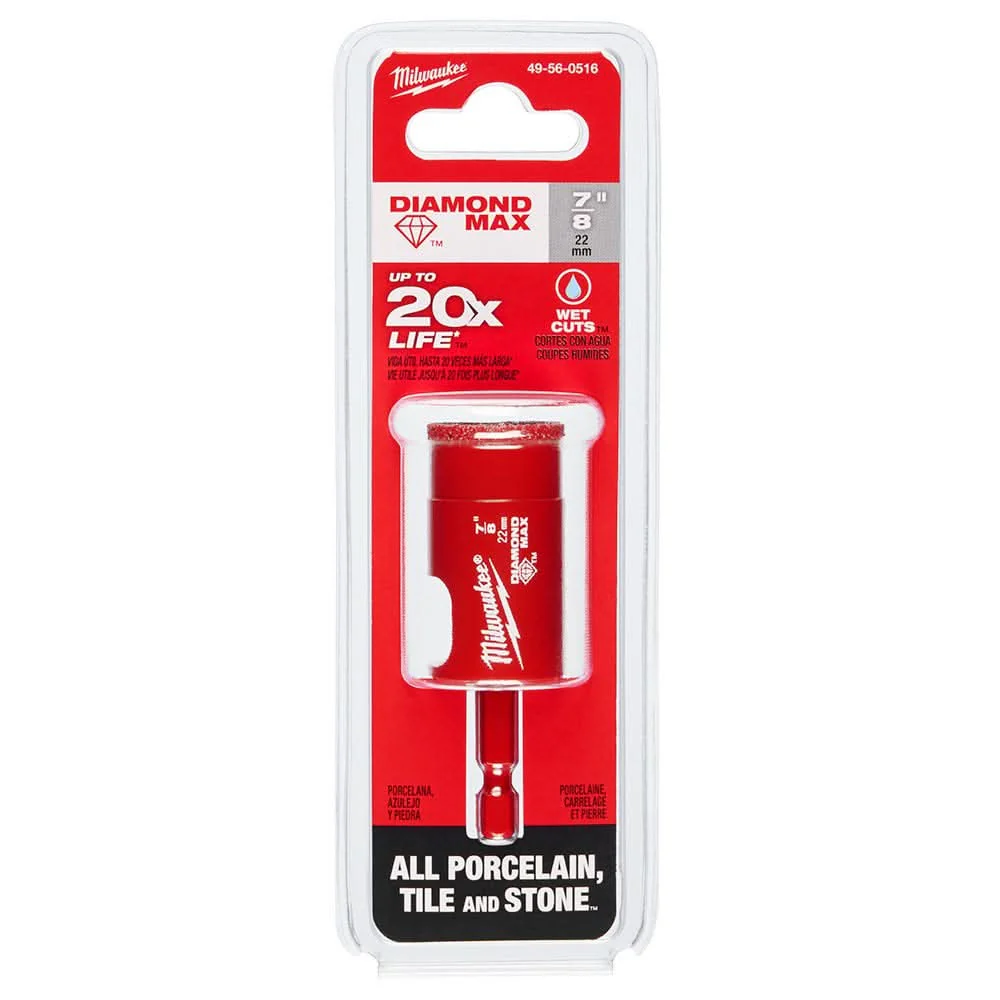 Milwaukee 49-56-0516 Milwaukee 7/8" Diamond Max Hole Saw Bit - Image 2