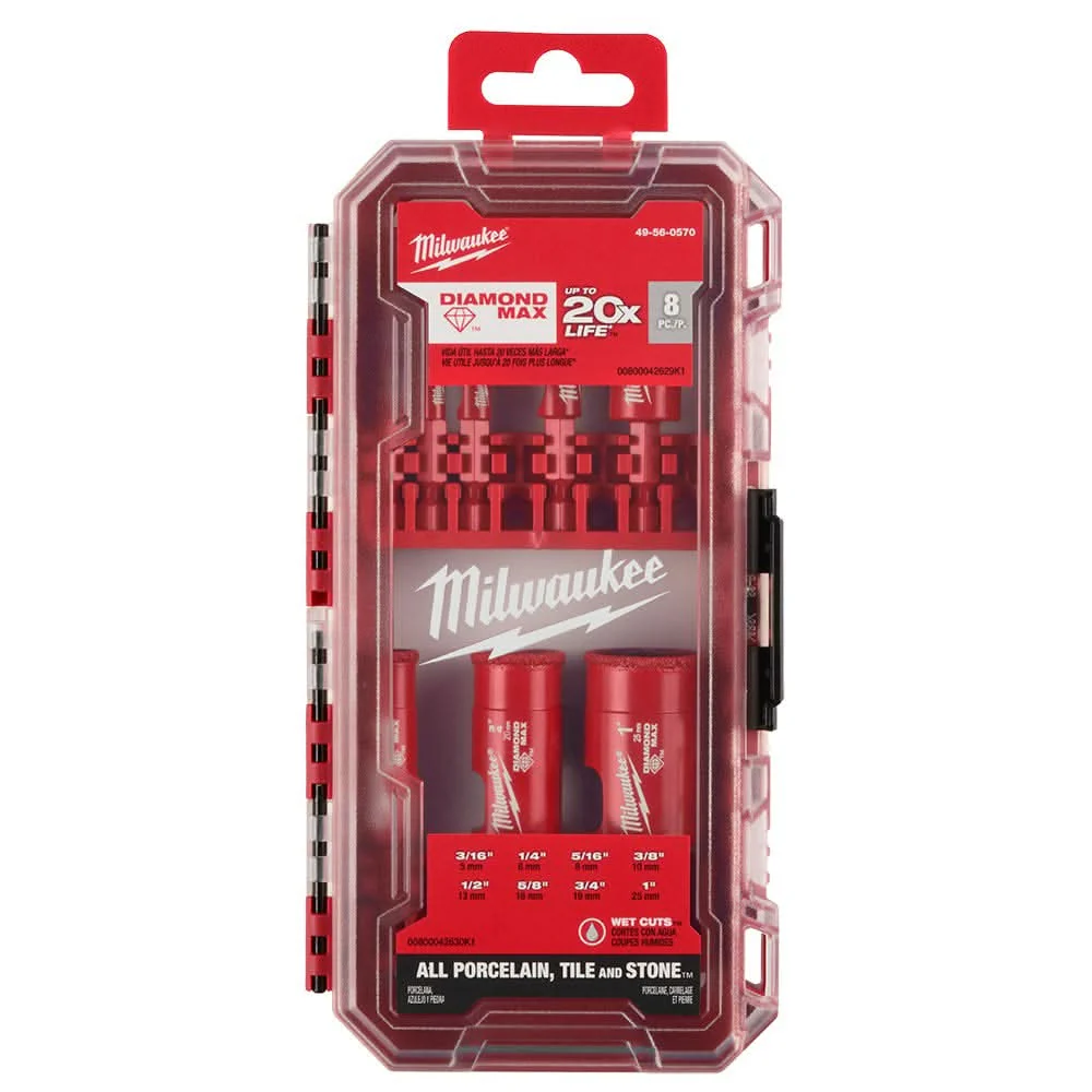 Milwaukee 49-56-0570 Milwaukee Diamond Max Hole Saw Bit Set – 8PC