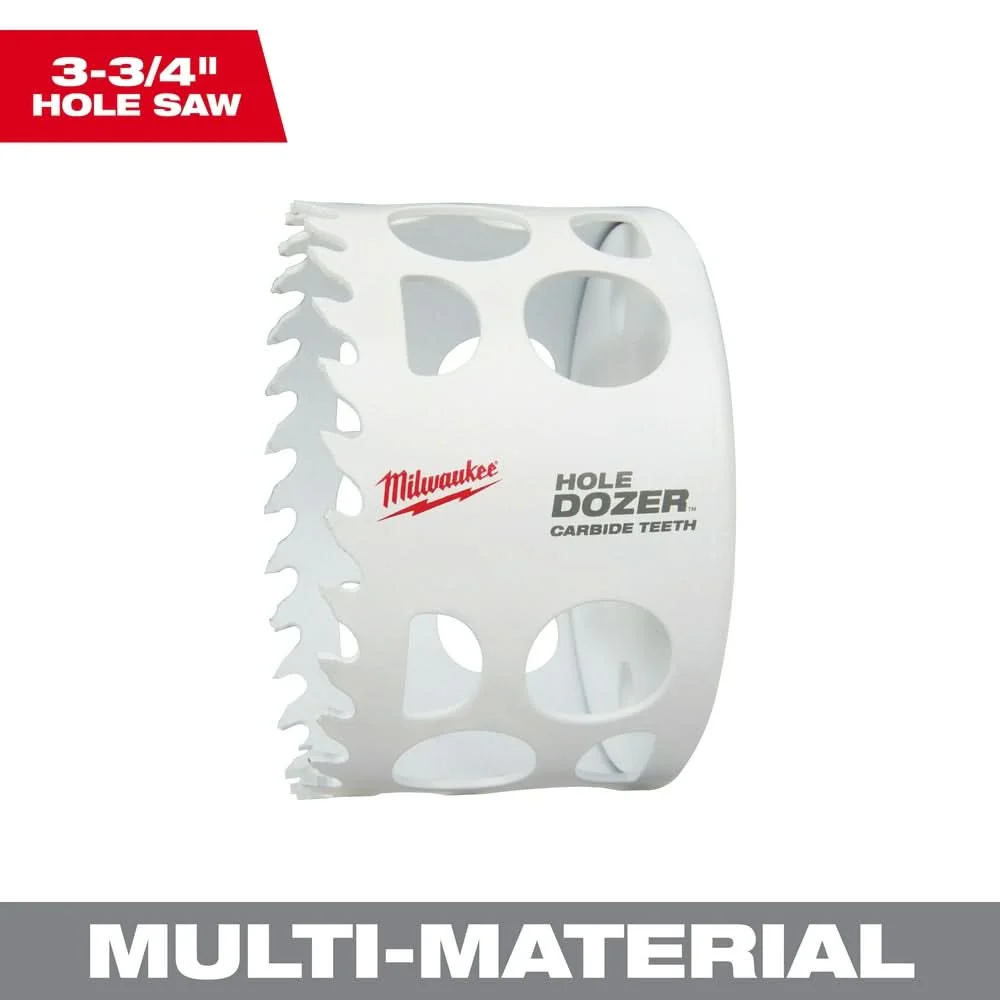Milwaukee 49-56-0741 3-3/4-in HOLE DOZER with Carbide Teeth Hole Saw - Image 1