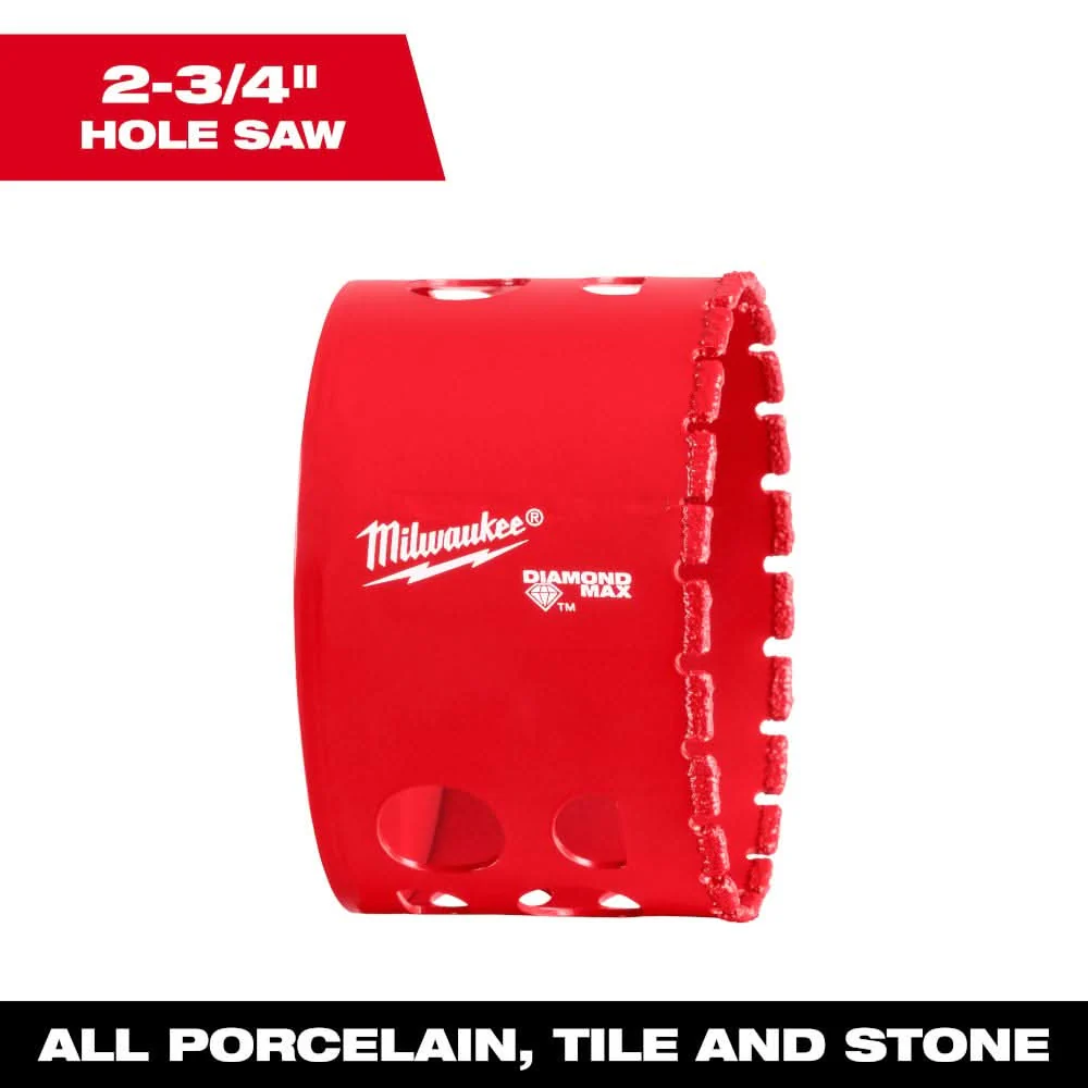 Milwaukee 49-56-5666 Milwaukee 2-3/4" Diamond Max Hole Saw - Image 2