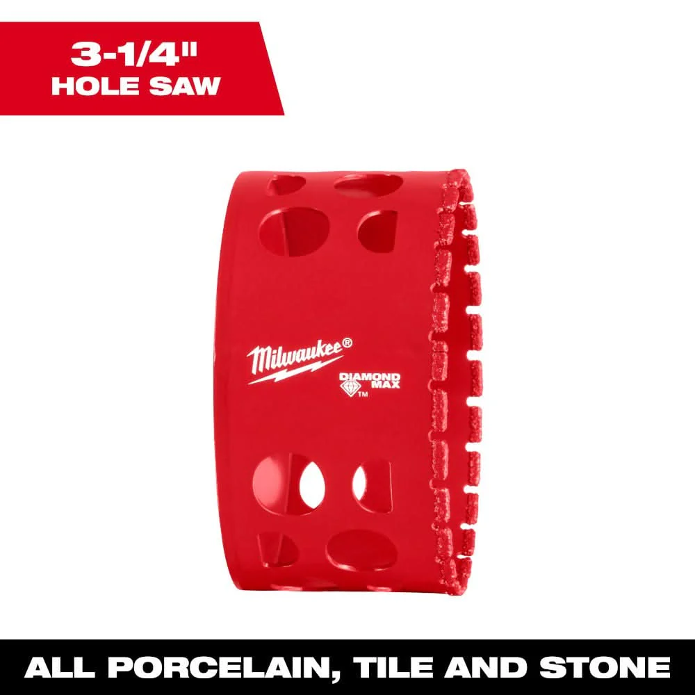 Milwaukee 49-56-5674 Milwaukee 3-1/4" Diamond Max Hole Saw - Image 2