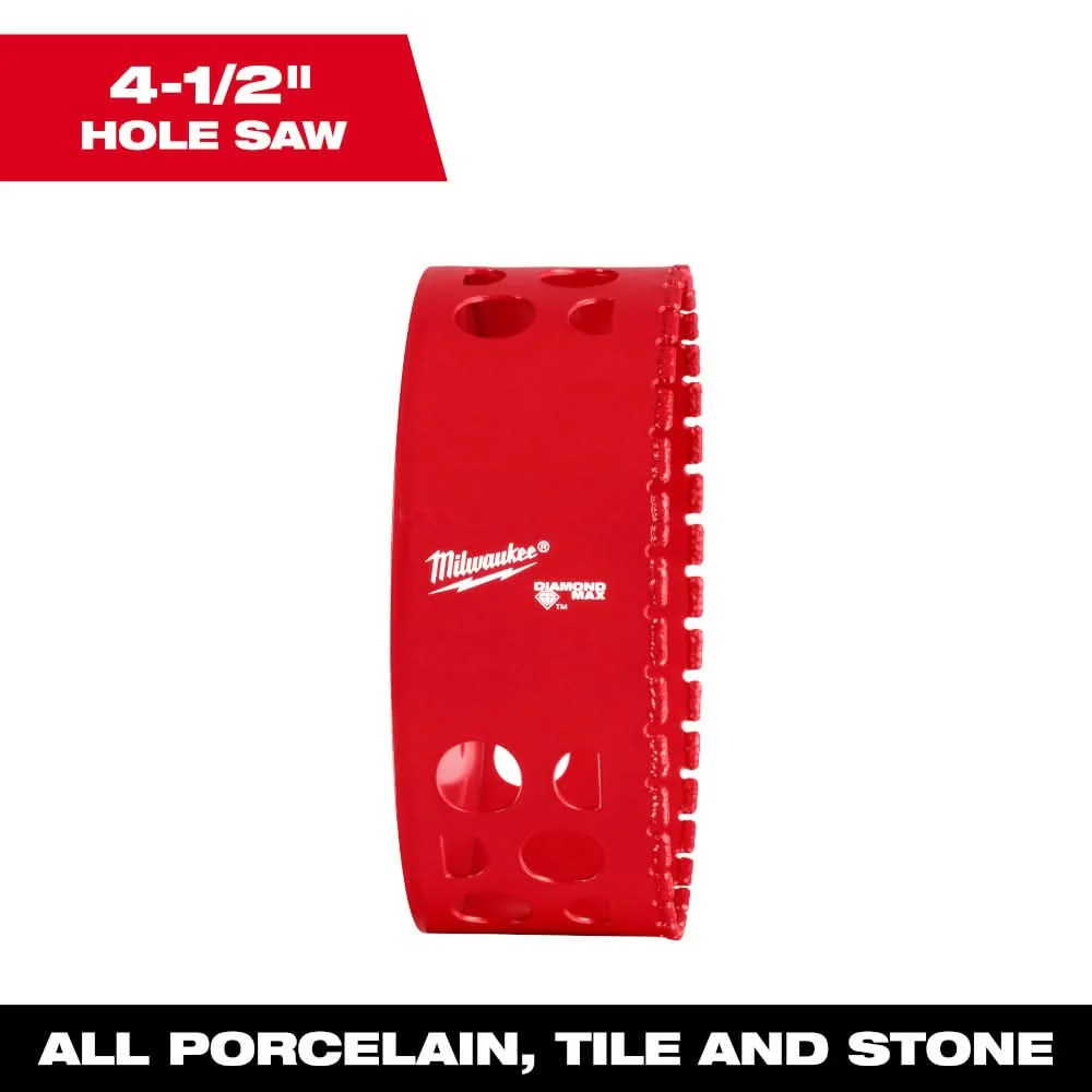 Milwaukee 49-56-5691 Milwaukee 4-1/2" Diamond Max Hole Saw - Image 2