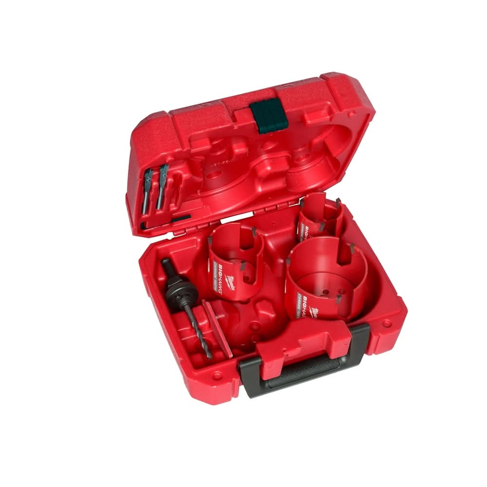 Milwaukee 49-56-9280 7-Piece BIG HAWG with Carbide Teeth Kit - Image 1