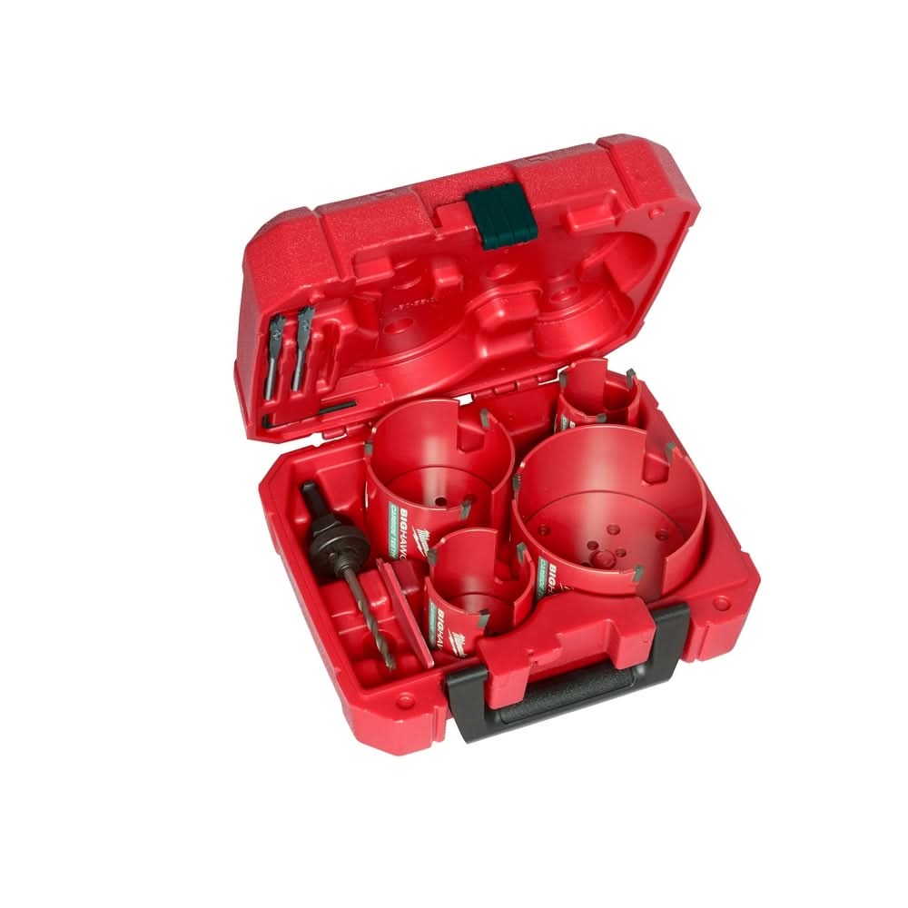 Milwaukee 49-56-9285 8-Piece BIG HAWG with Carbide Teeth Kit - Image 1