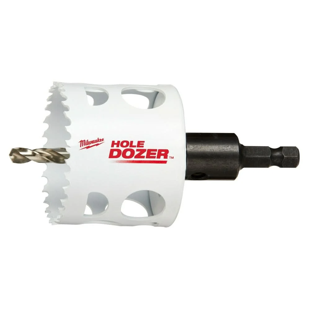Milwaukee 49-56-9680 2-1/4-Inch Hole Dozer Bi-Metal Hole Saw with Arbor - Image 1