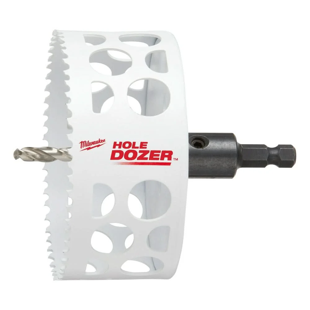 Milwaukee 49-56-9685 4-Inch Hole Dozer Bi-Metal Hole Saw with Arbor - Image 1
