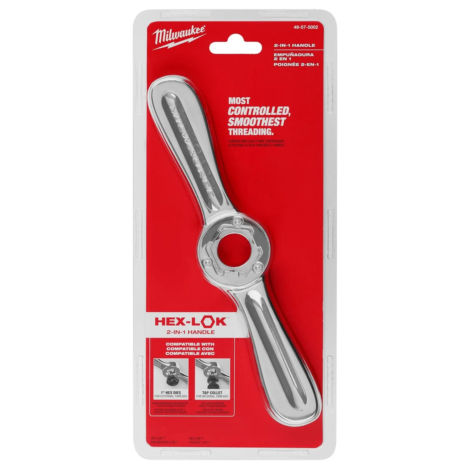 Milwaukee 49-57-5002 Hex-LOK 2-in-1 Tap and Die Threading Handle - Image 2