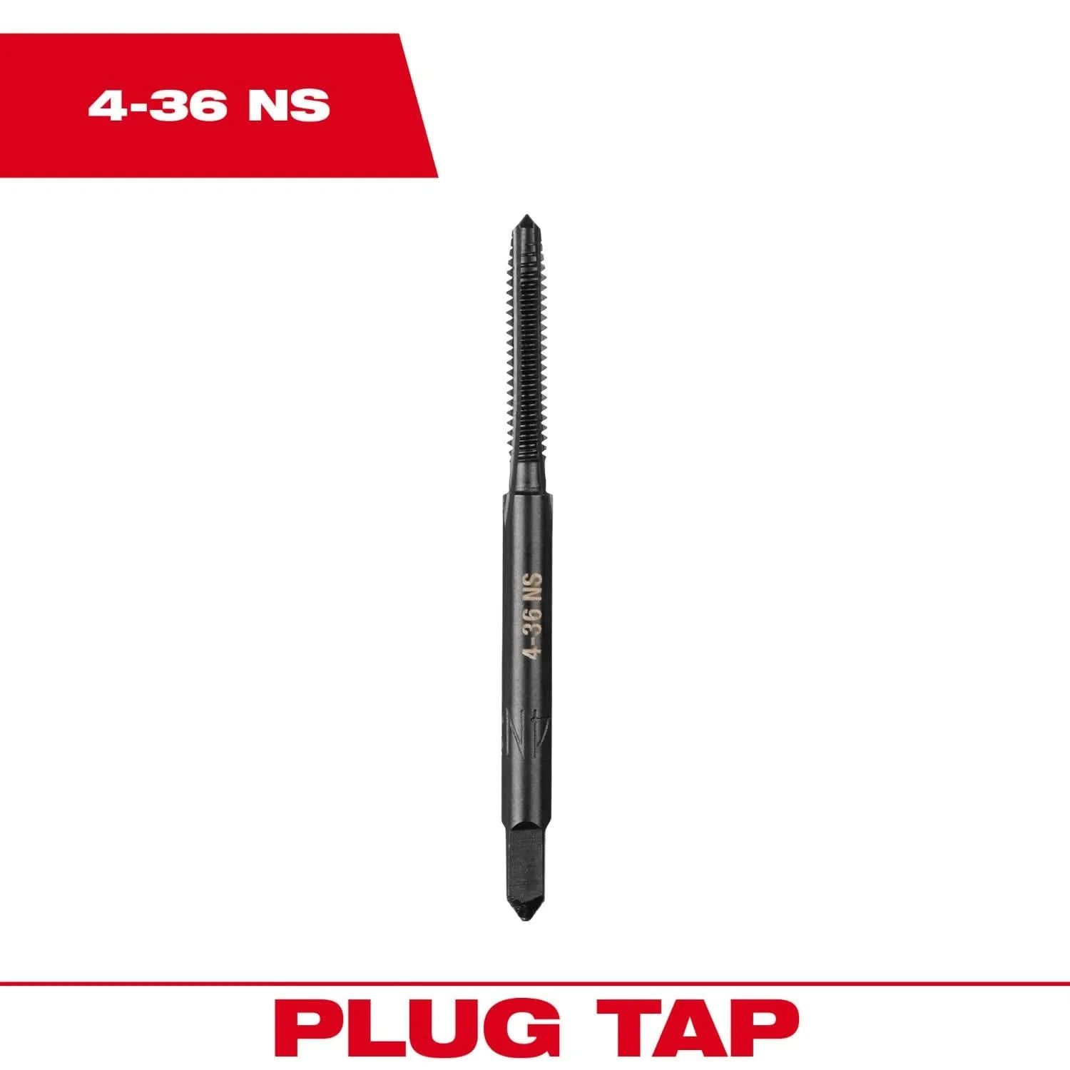 Milwaukee 49-57-5107 4-36 NS Straight Flute Plug Tap - Image 3