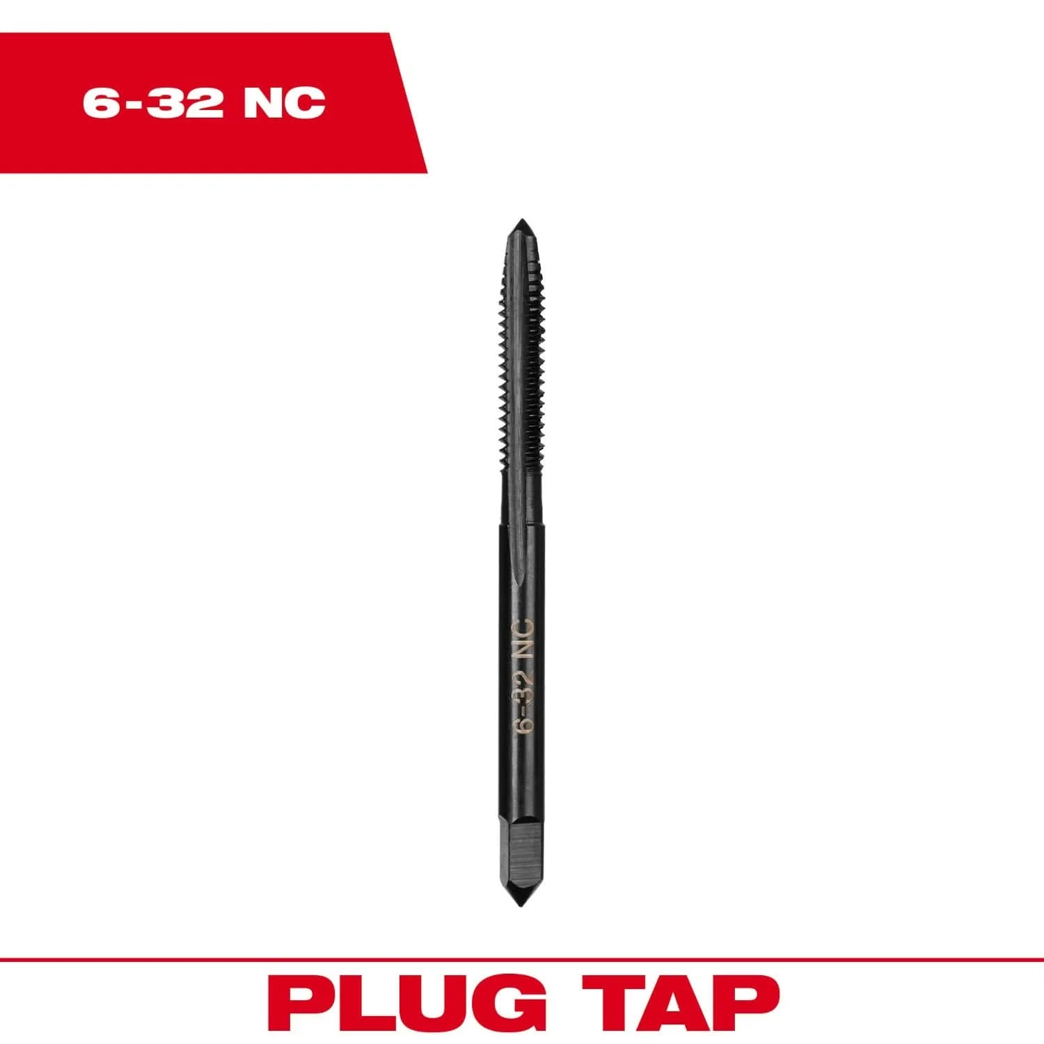 Milwaukee 49-57-5115 6-32 NC Straight Flute Plug Tap - Image 3