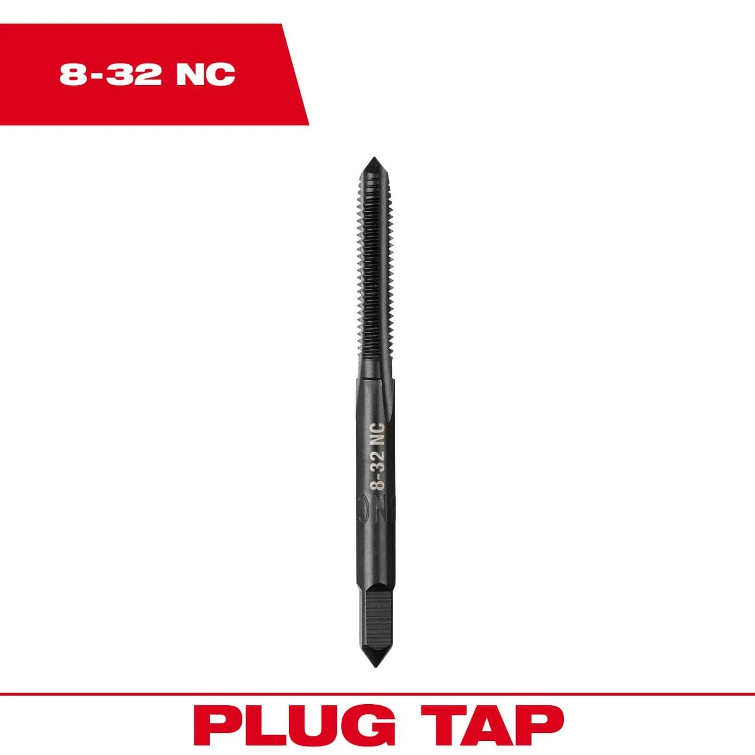 Milwaukee 49-57-5121 8-32 NC Straight Flute Plug Tap - Image 3