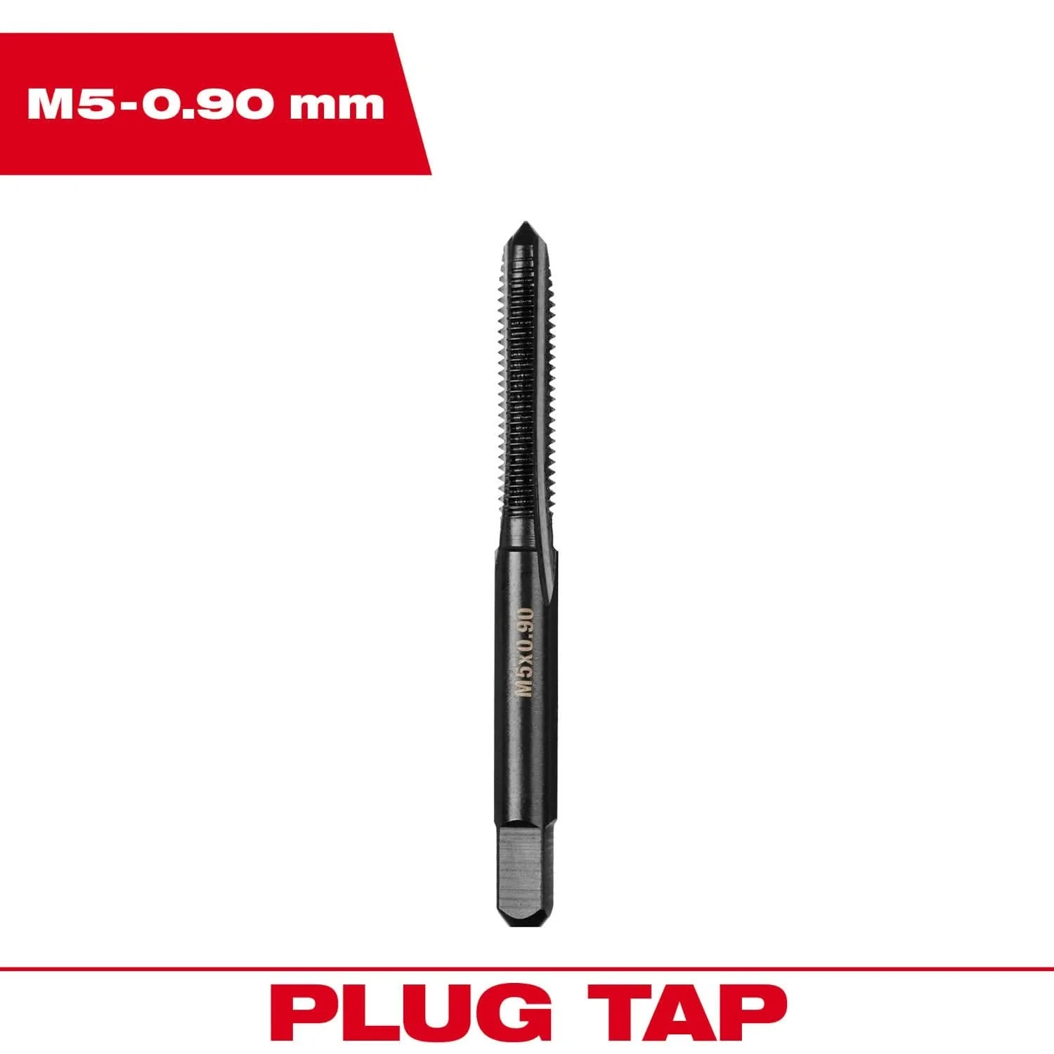 Milwaukee 49-57-5128 M5-0.90 mm Straight Flute Plug Tap - Image 3