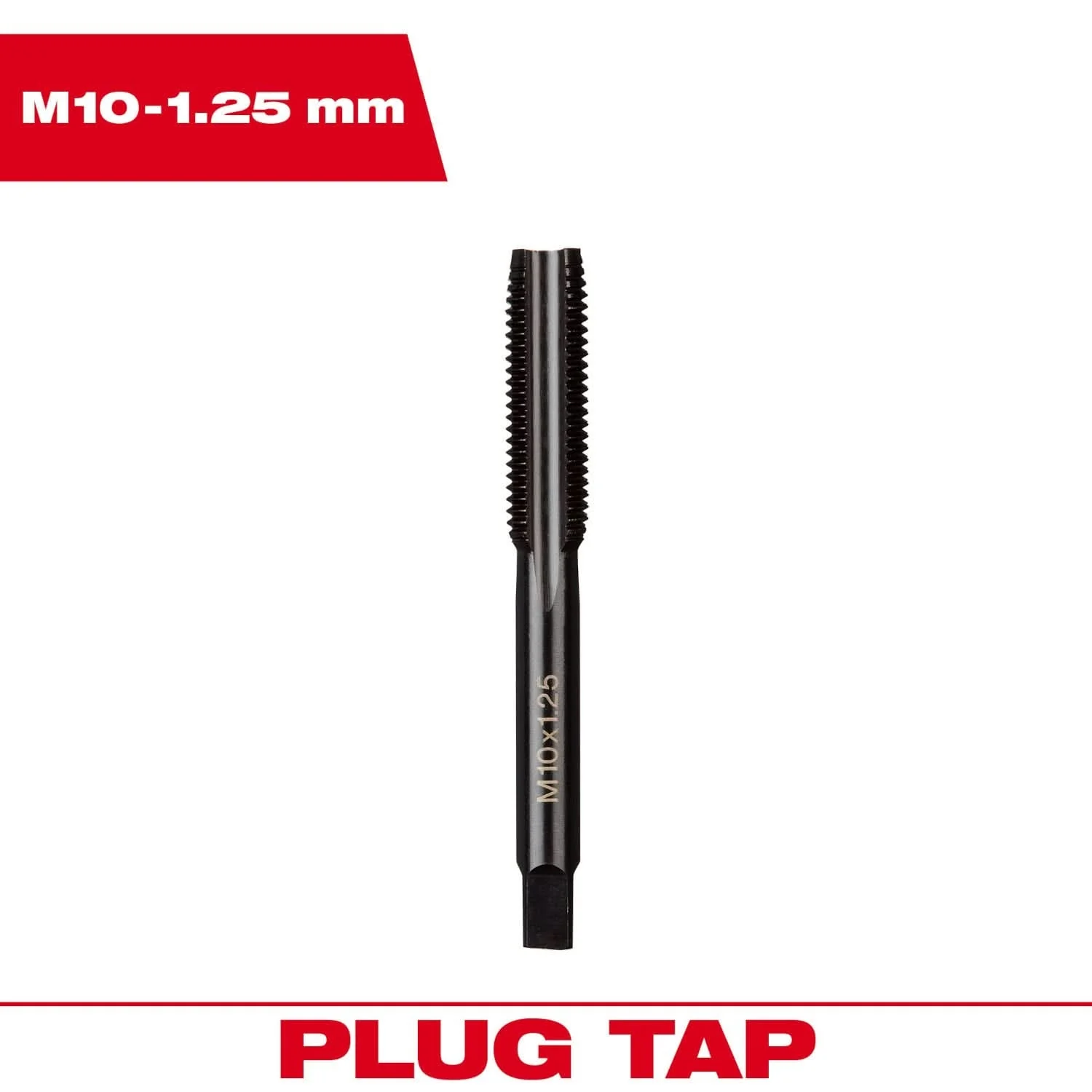 Milwaukee 49-57-5153 M10-1.25 mm Straight Flute Plug Tap - Image 3