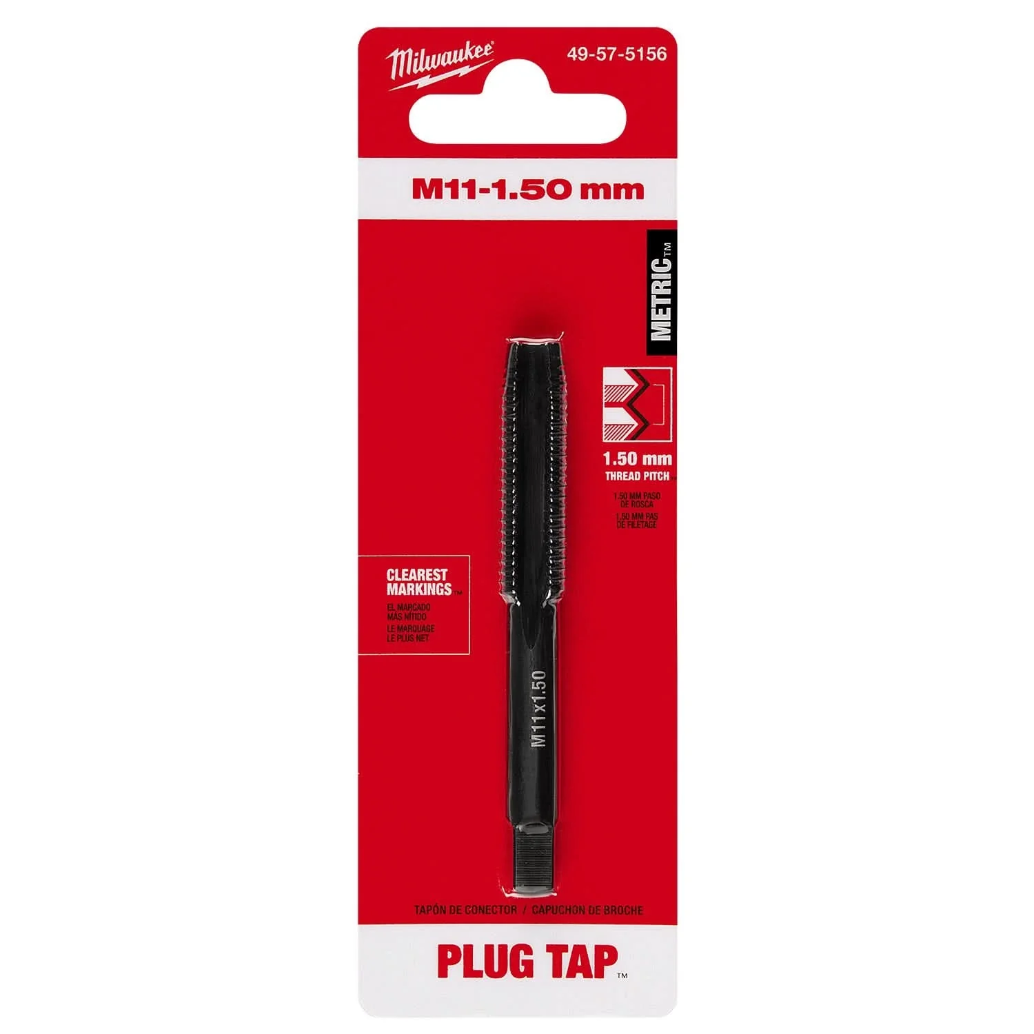 Milwaukee 49-57-5156 M11-1.50 mm Straight Flute Plug Tap - Image 2