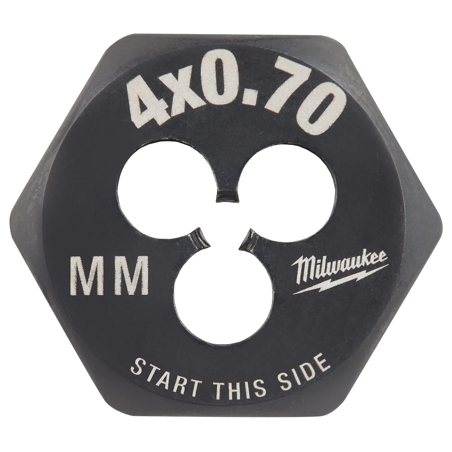 Milwaukee 49-57-5319 M4-0.70 mm 1-Inch Hex Threading Die - Image 1