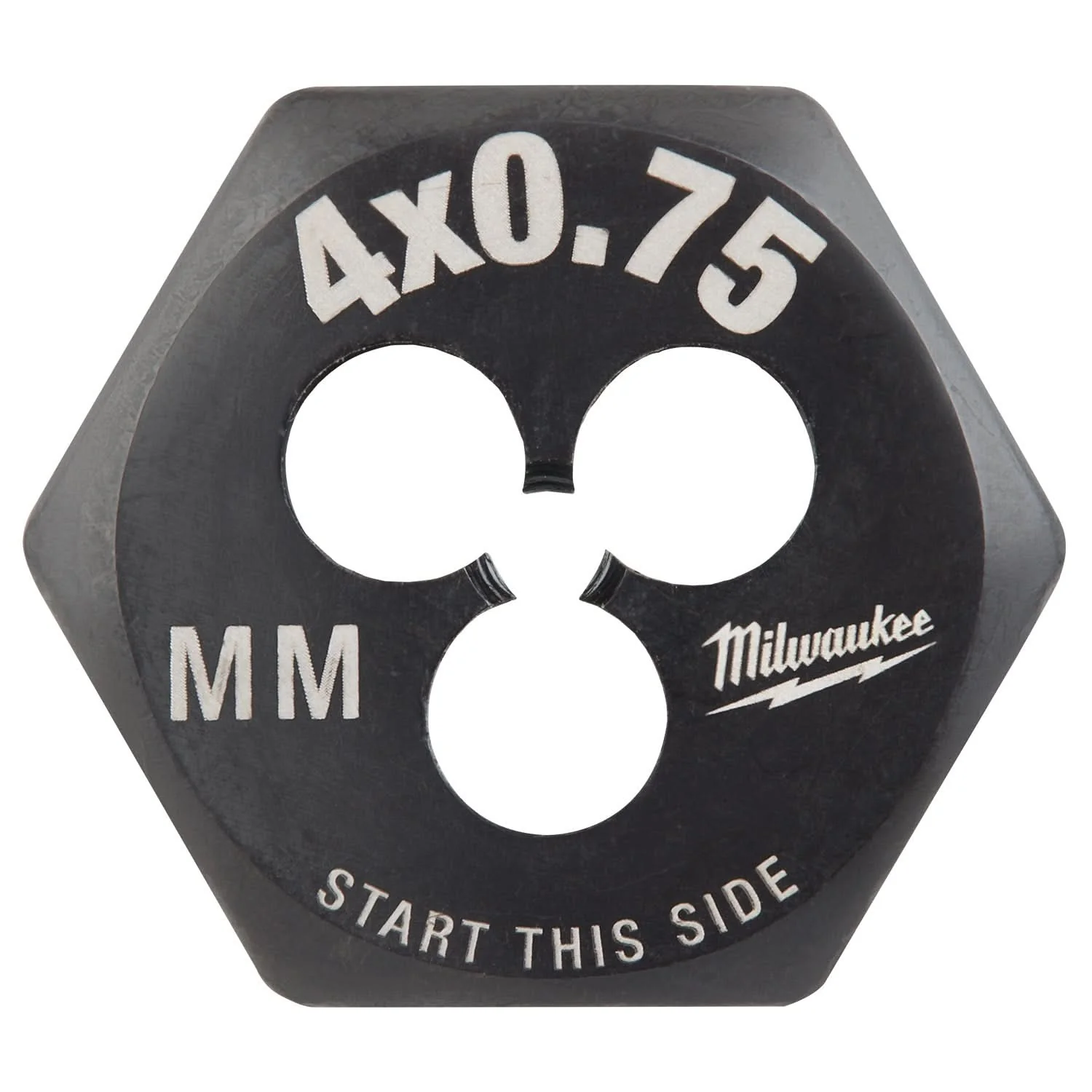 Milwaukee 49-57-5320 M4-0.75 mm 1-Inch Hex Threading Die - Image 1