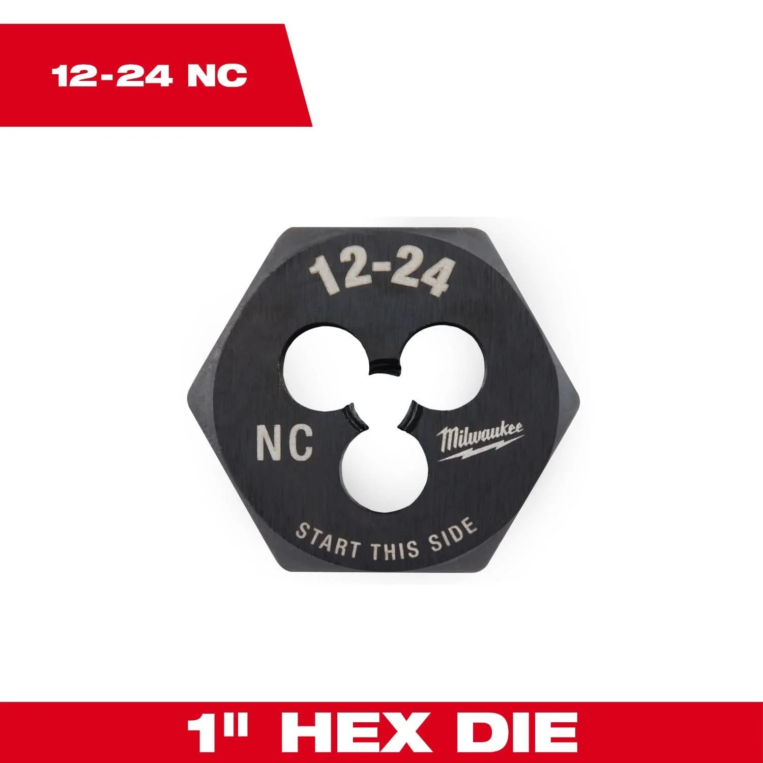 Milwaukee 49-57-5330 12-24 NC 1-Inch Hex Threading Die - Image 3