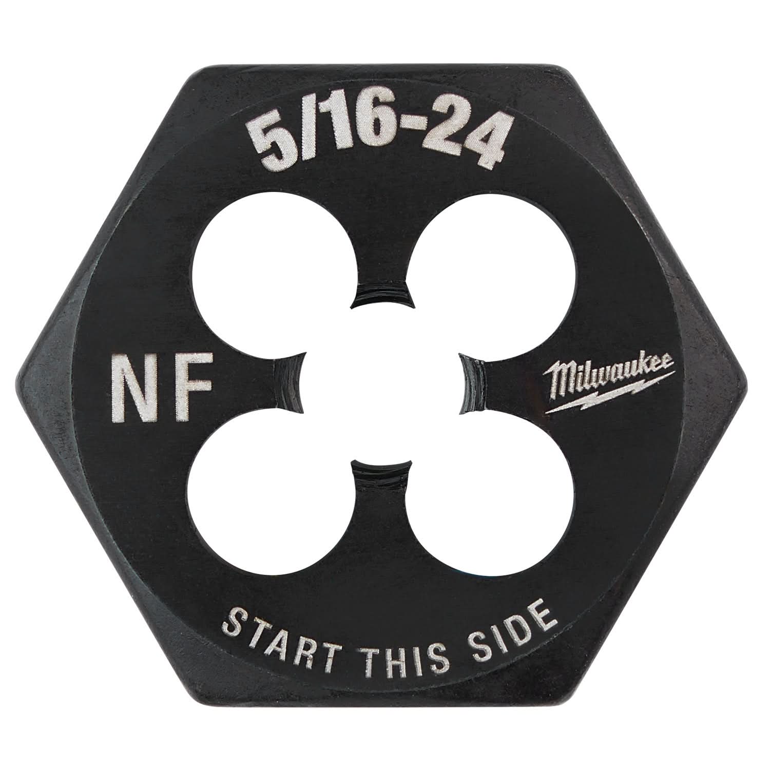 Milwaukee 49-57-5344 5/16"-24 NF 1-Inch Hex Threading Die - Image 1