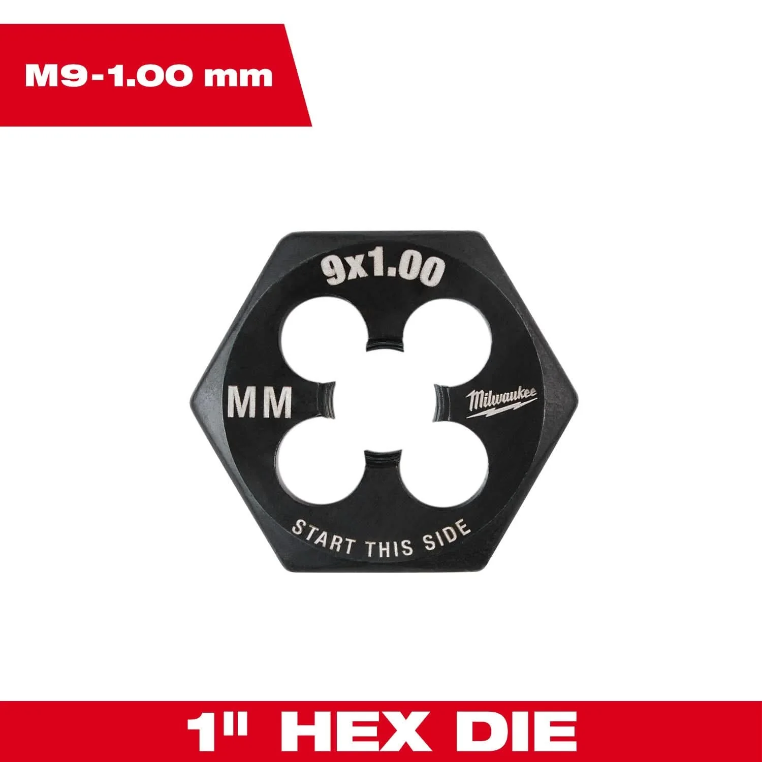 Milwaukee 49-57-5349 M9-1.00 mm 1-Inch Hex Threading Die - Image 3