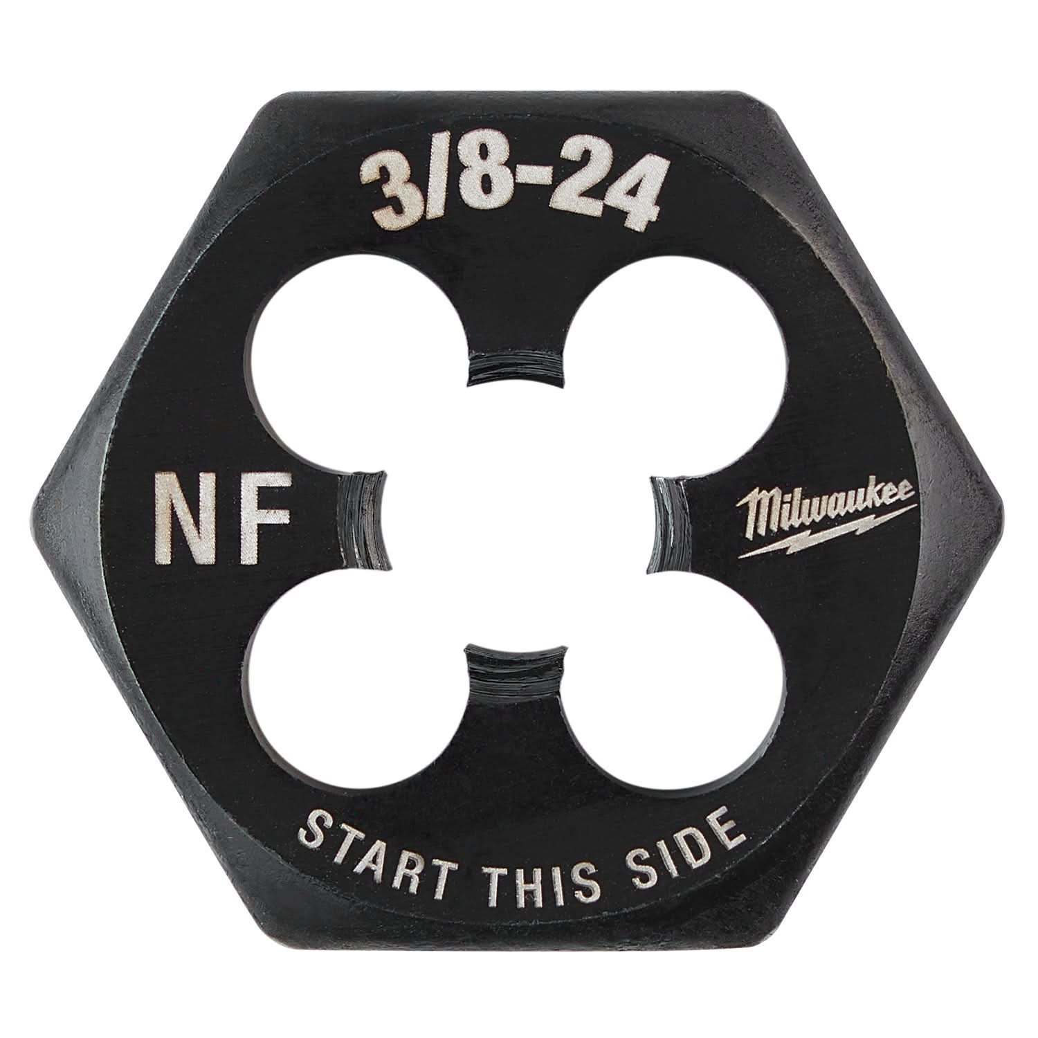 Milwaukee 49-57-5351 3/8"-24 NF 1-Inch Hex Threading Die - Image 1