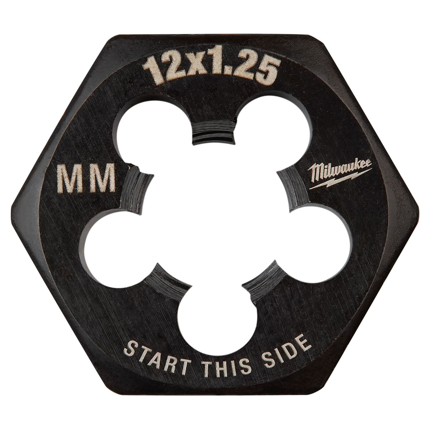 Milwaukee 49-57-5361 M12-1.25 mm 1-Inch Hex Threading Die - Image 1