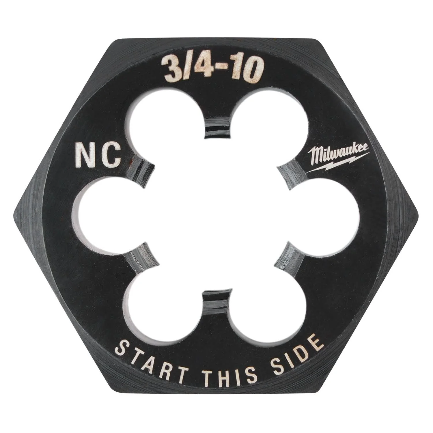 Milwaukee 49-57-5376 3/4"-10 NC 1-7/16" Hex Threading Die - Image 1
