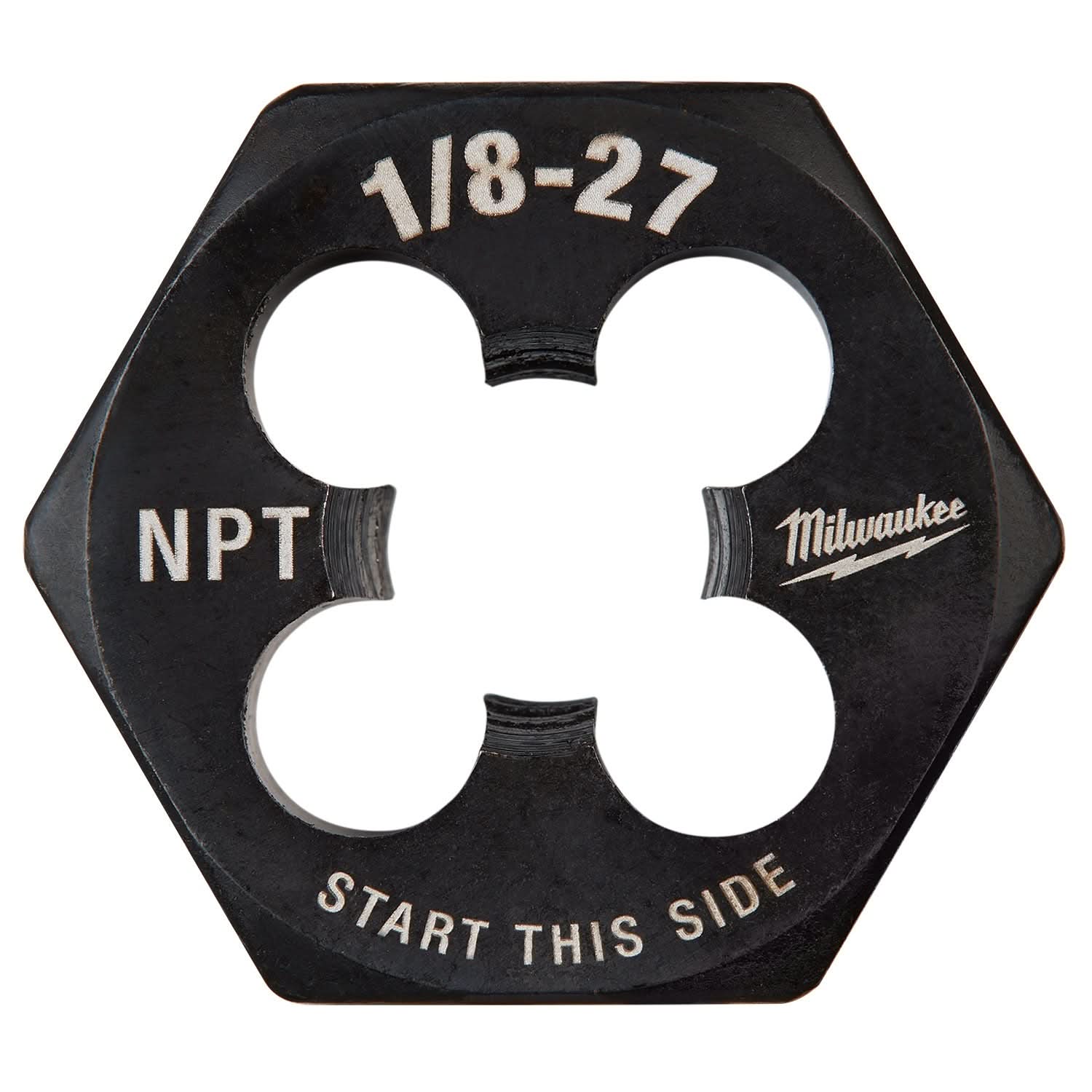 Milwaukee 49-57-5389 1/8"-27 NPT 1-Inch Hex Threading Die - Image 1