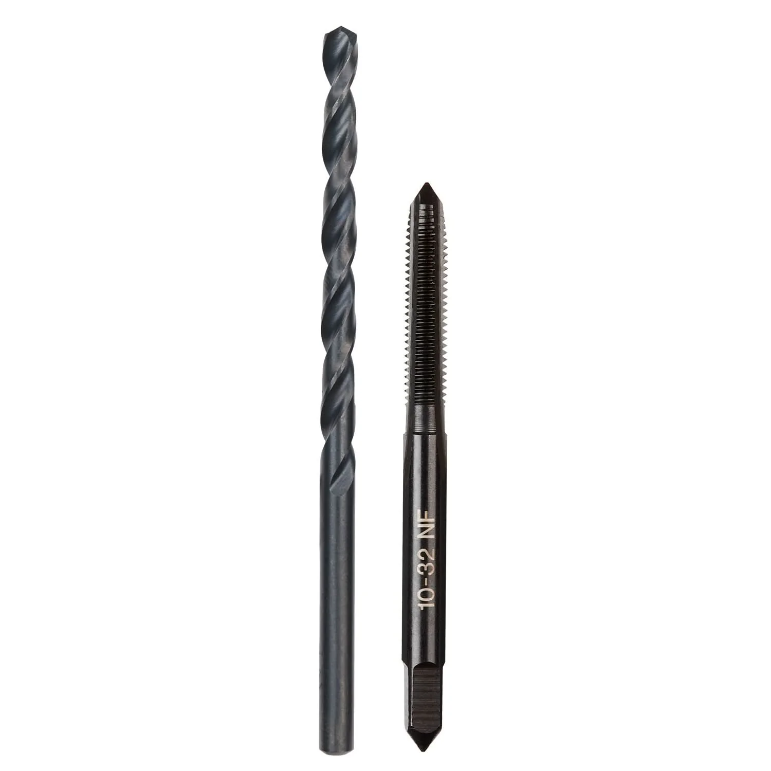 Milwaukee 49-57-5527 10-32 NF Straight Flute Plug Tap & #21 Drill Bit - Image 1