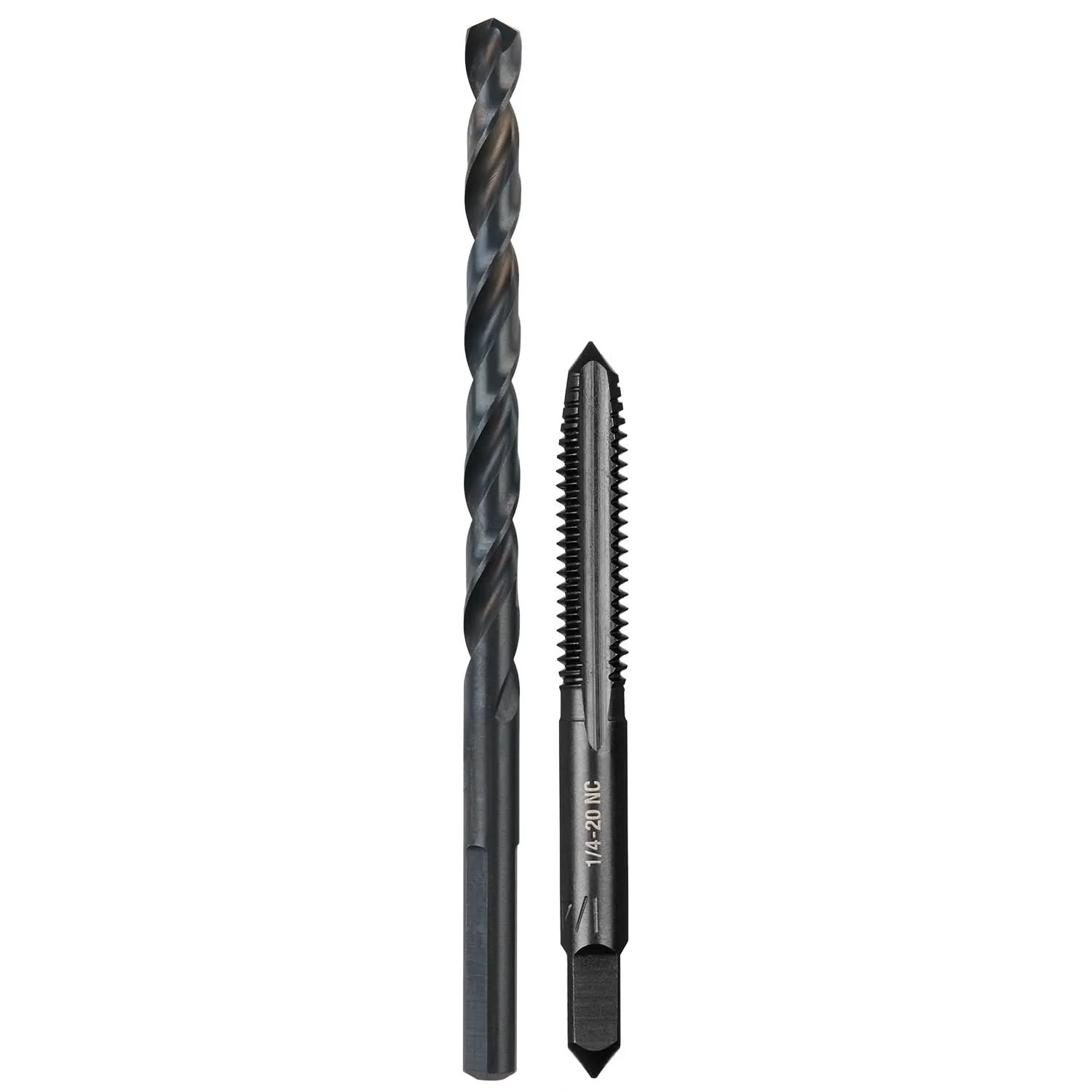 Milwaukee 49-57-5534 1/4"-20 NC Straight Flute Plug Tap & #7 Drill Bit - Image 1