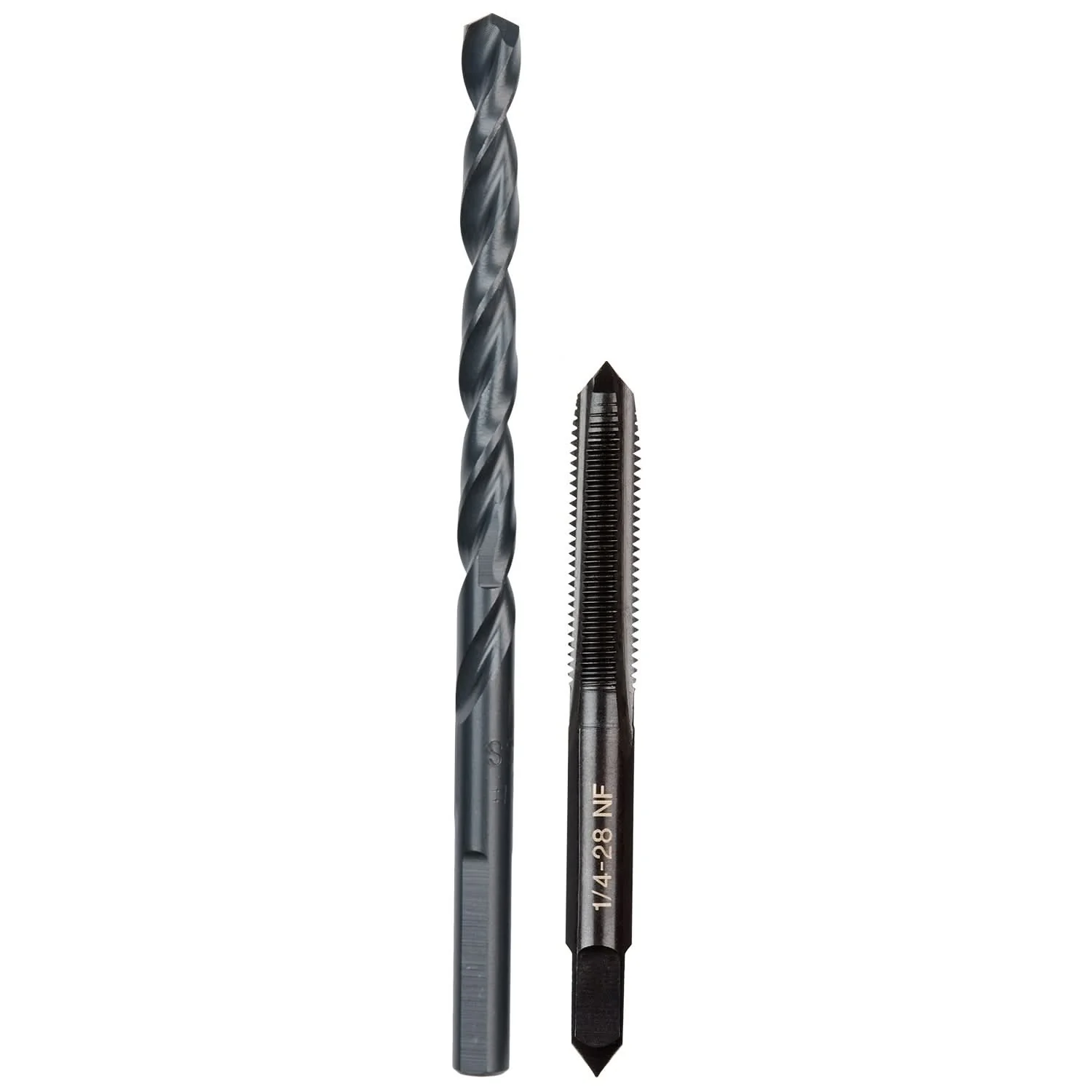 Milwaukee 49-57-5538 1/4"-28 NF Straight Flute Plug Tap & #3 Drill Bit - Image 1