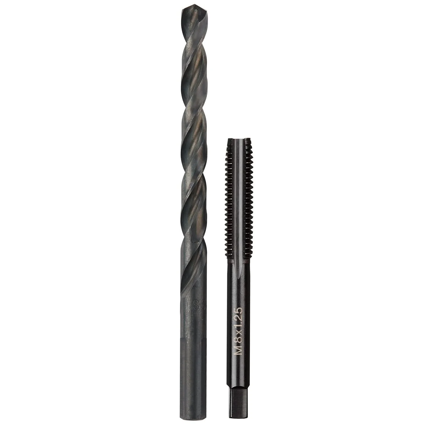 Milwaukee 49-57-5543 M8-1.25 mm Straight Flute Plug Tap & H Drill Bit - Image 1