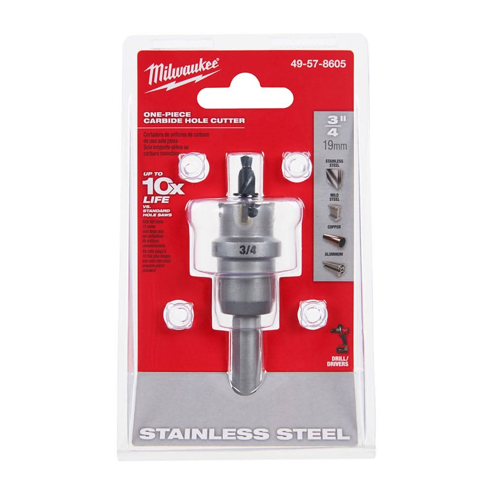 Milwaukee 49-57-8605 3/4-Inch One-piece Carbide Hole Cutter - Image 2