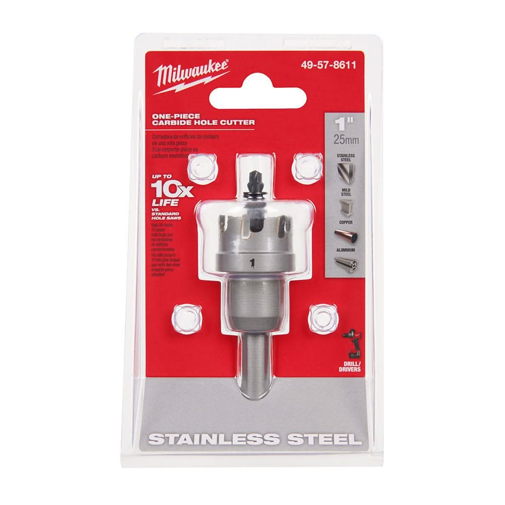 Milwaukee 49-57-8611 1-Inch One-piece Carbide Hole Cutter - Image 2