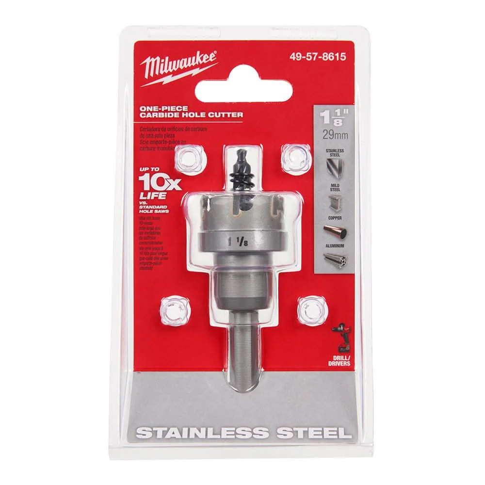 Milwaukee 49-57-8615 1-1/8-Inch One-piece Carbide Hole Cutter - Image 2
