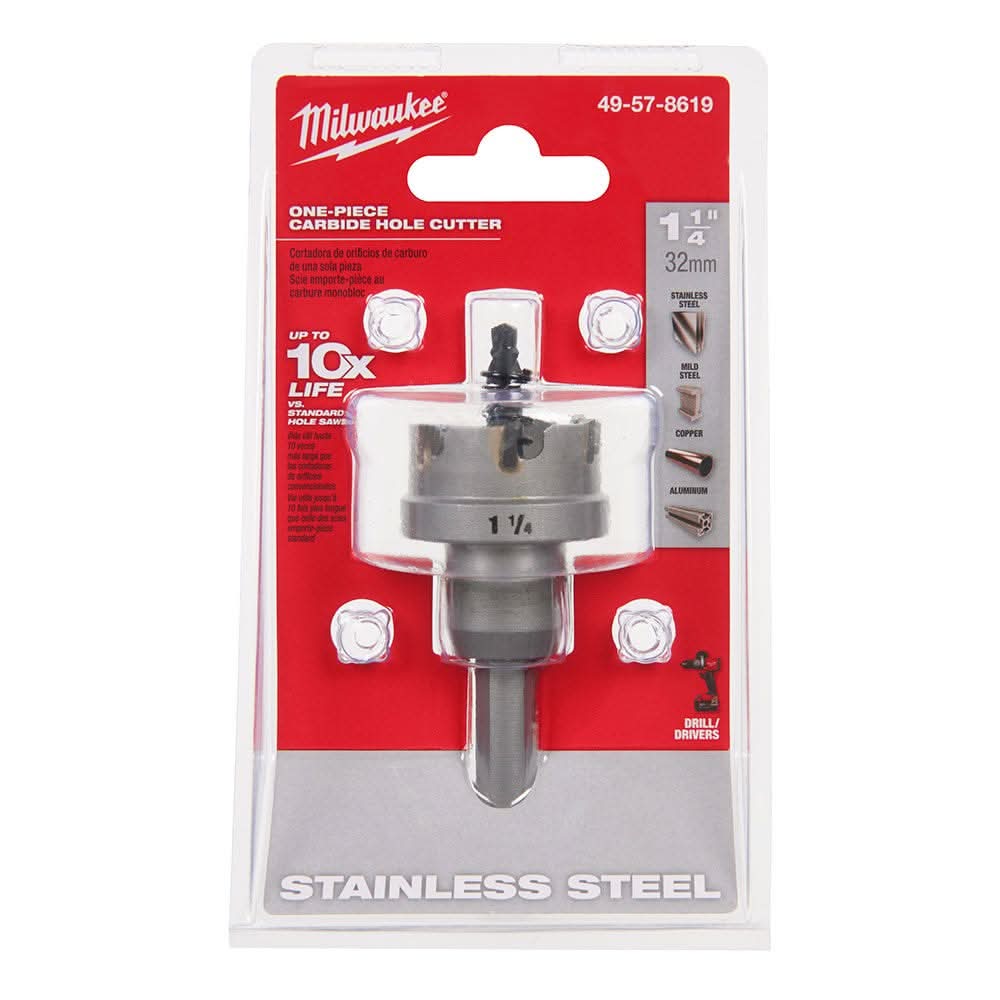 Milwaukee 49-57-8619 1-1/4-Inch One-piece Carbide Hole Cutter - Image 2