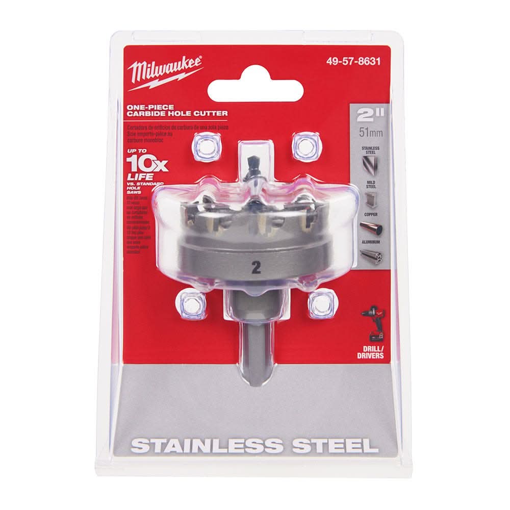Milwaukee 49-57-8631 2-Inch One-piece Carbide Hole Cutter - Image 2