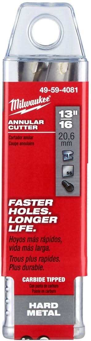 Milwaukee 49-59-4081 13/16-Inch TCT Annular Cutter 2-Inch Depth - Image 3