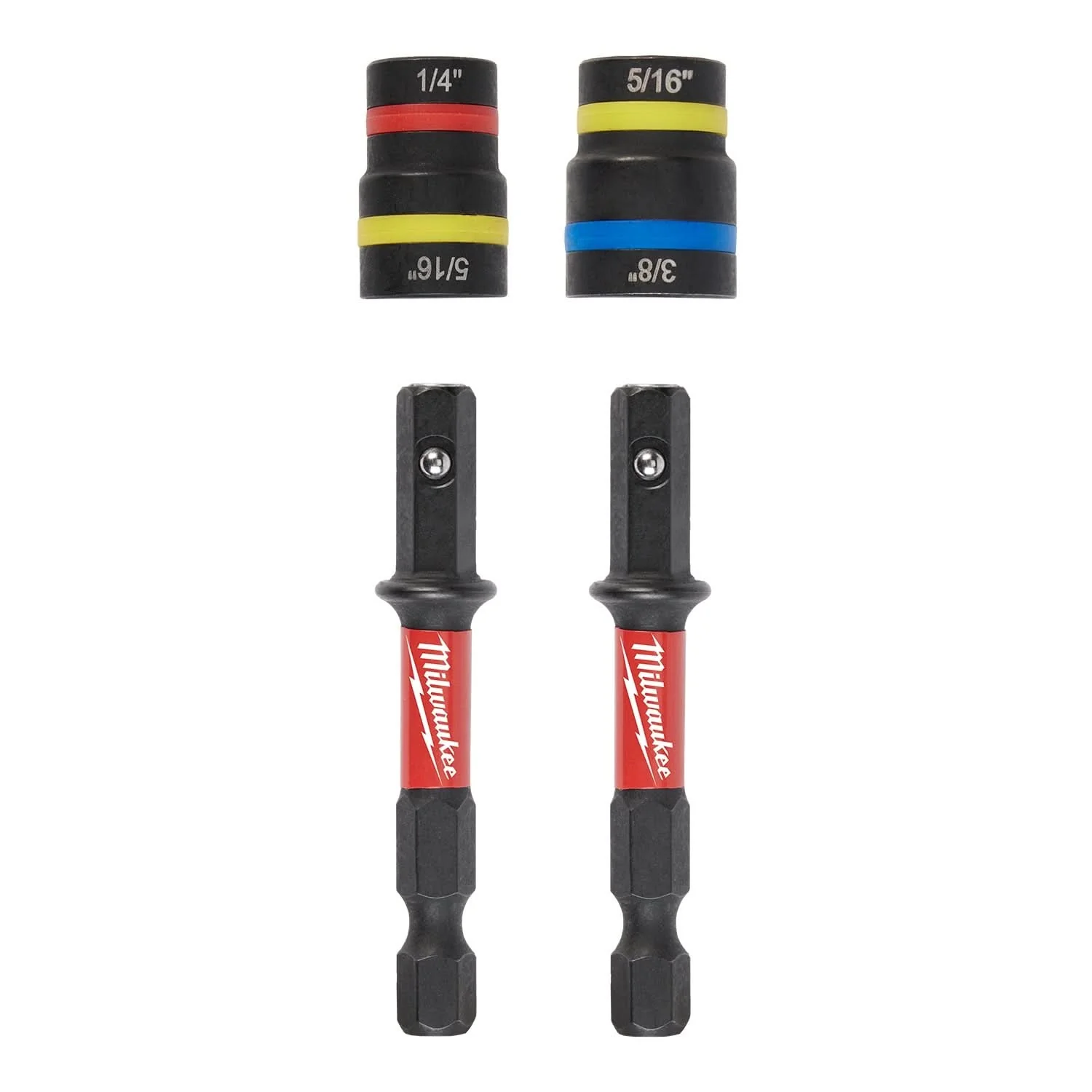 Milwaukee 49-66-4565 SHOCKWAVE Impact Duty QUIK-CLEAR 2-in-1 Magnetic Nut Driver Set 2PC - Image 1