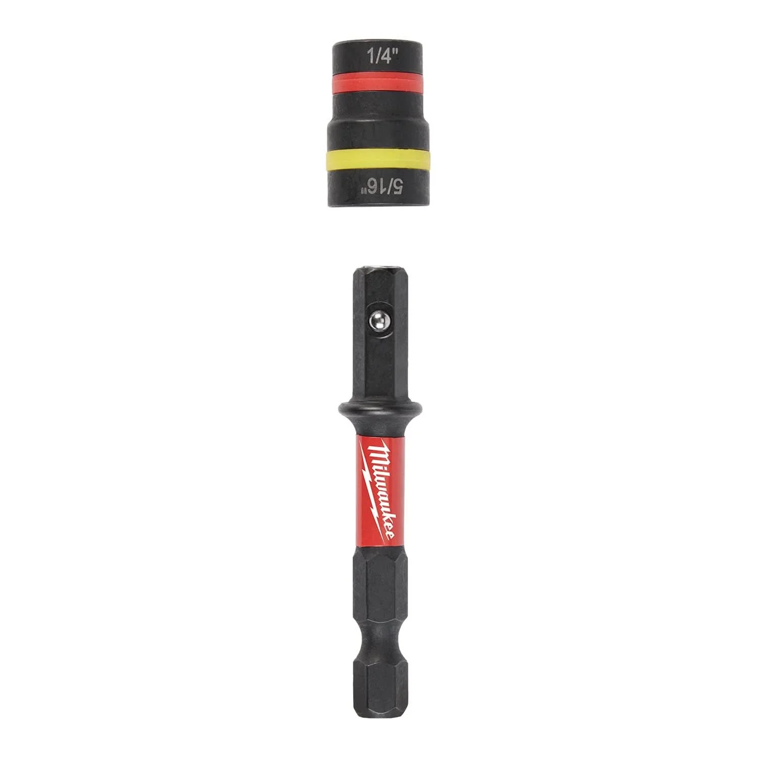 Milwaukee 49-66-4742 SHOCKWAVE Impact Duty 1/4" and 5/16" x 2-1/4" QUIK-CLEAR 2-in-1 Magnetic Nut Driver - Image 1